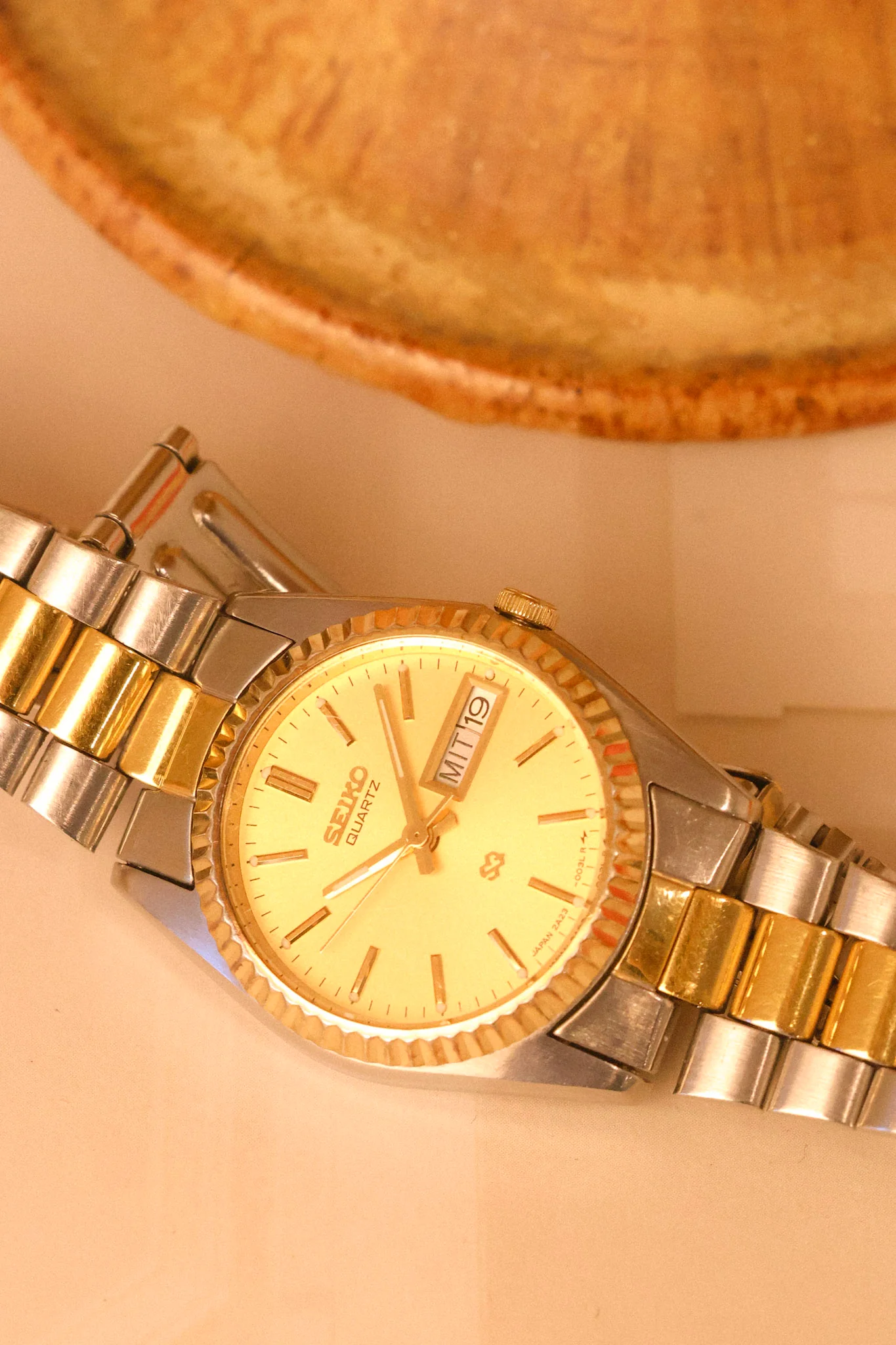 1985 Seiko Mini Champagne Two Toned Prez - Image 3