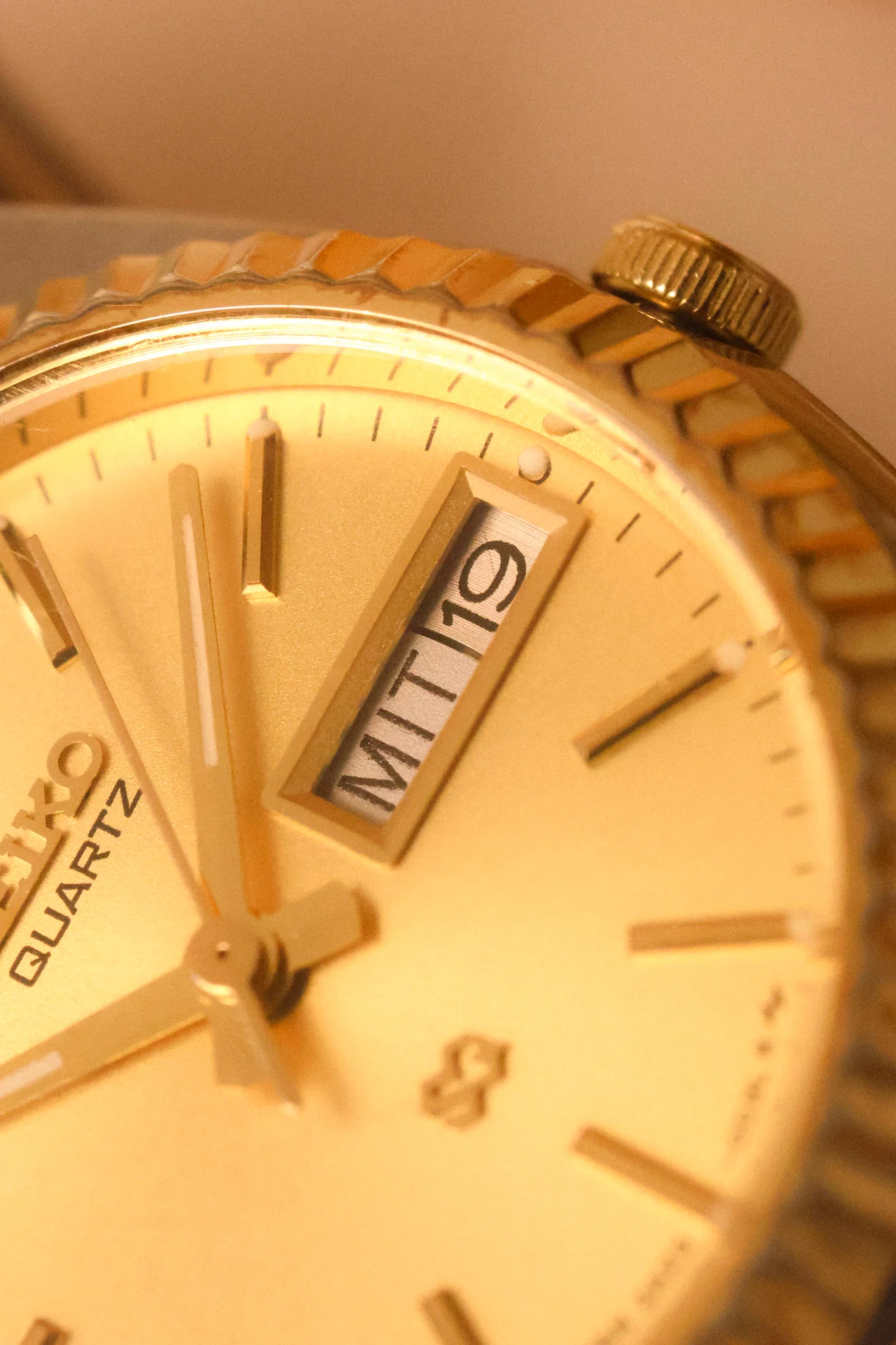 1985 Seiko Mini Champagne Two Toned Prez - Image 4