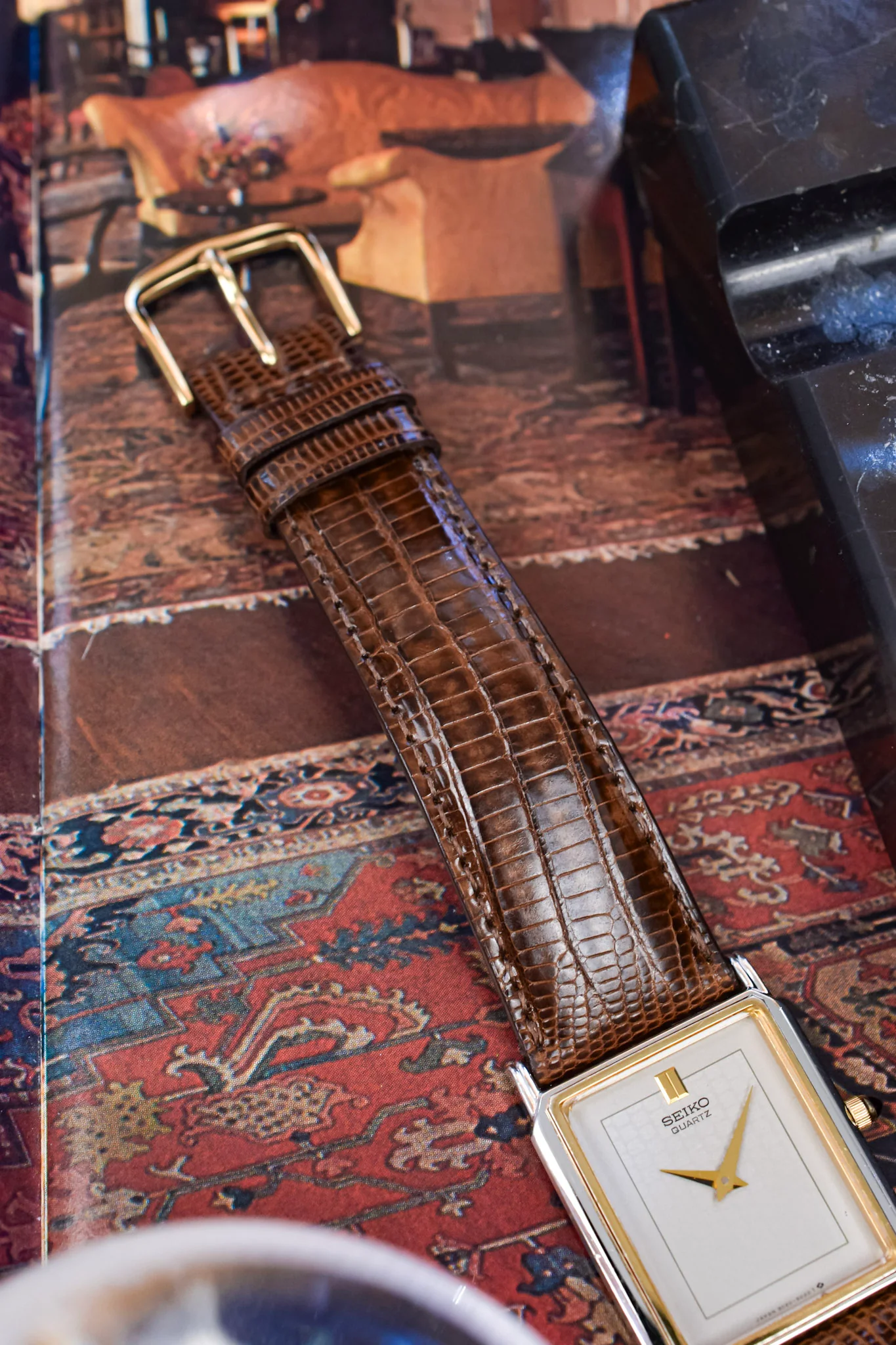 1985 Seiko Stepped Lug Carree - Image 7
