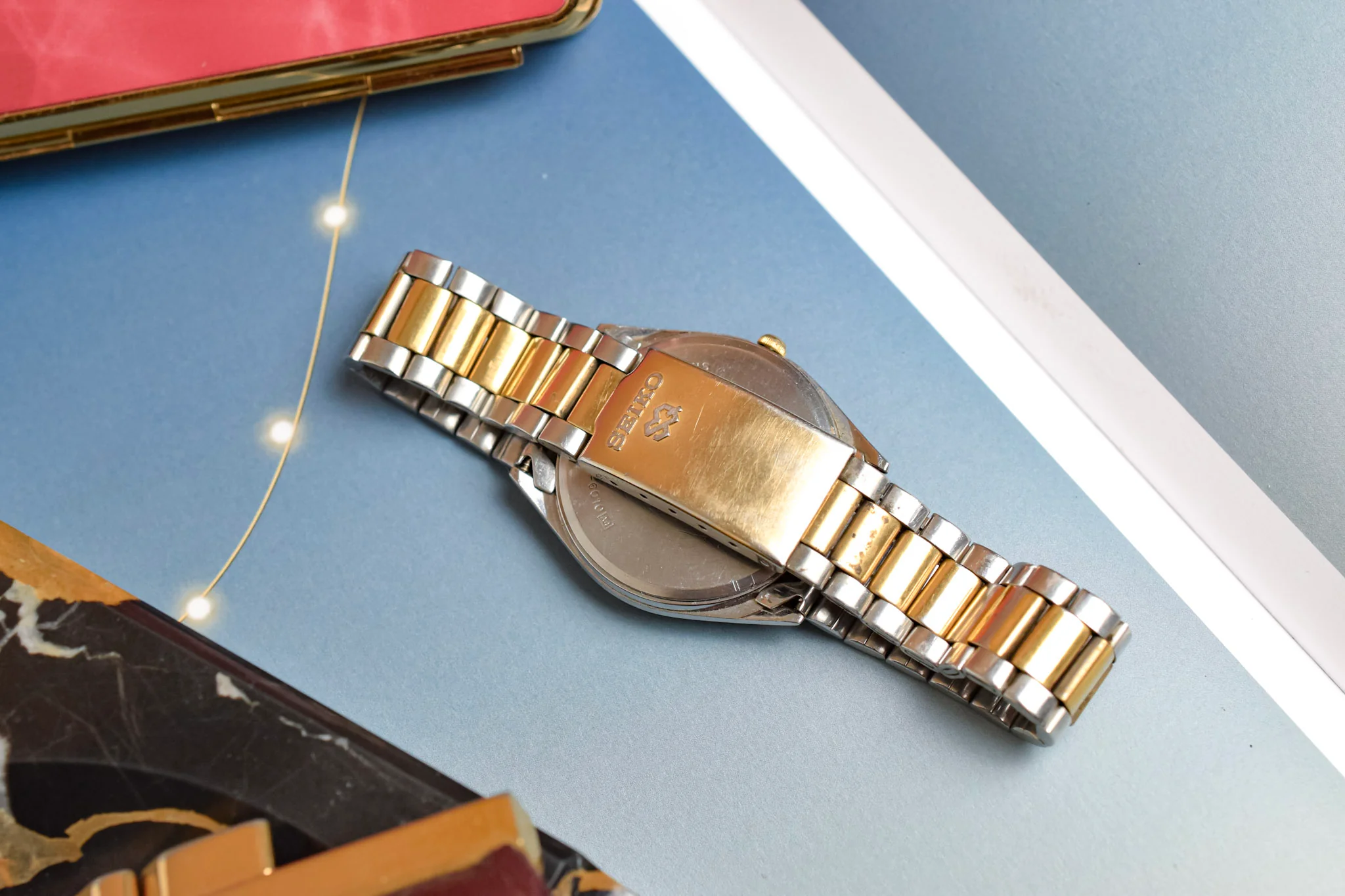 1985 Seiko Two Toned Buckley Dial Calendar - Midsized 33mm - Image 6