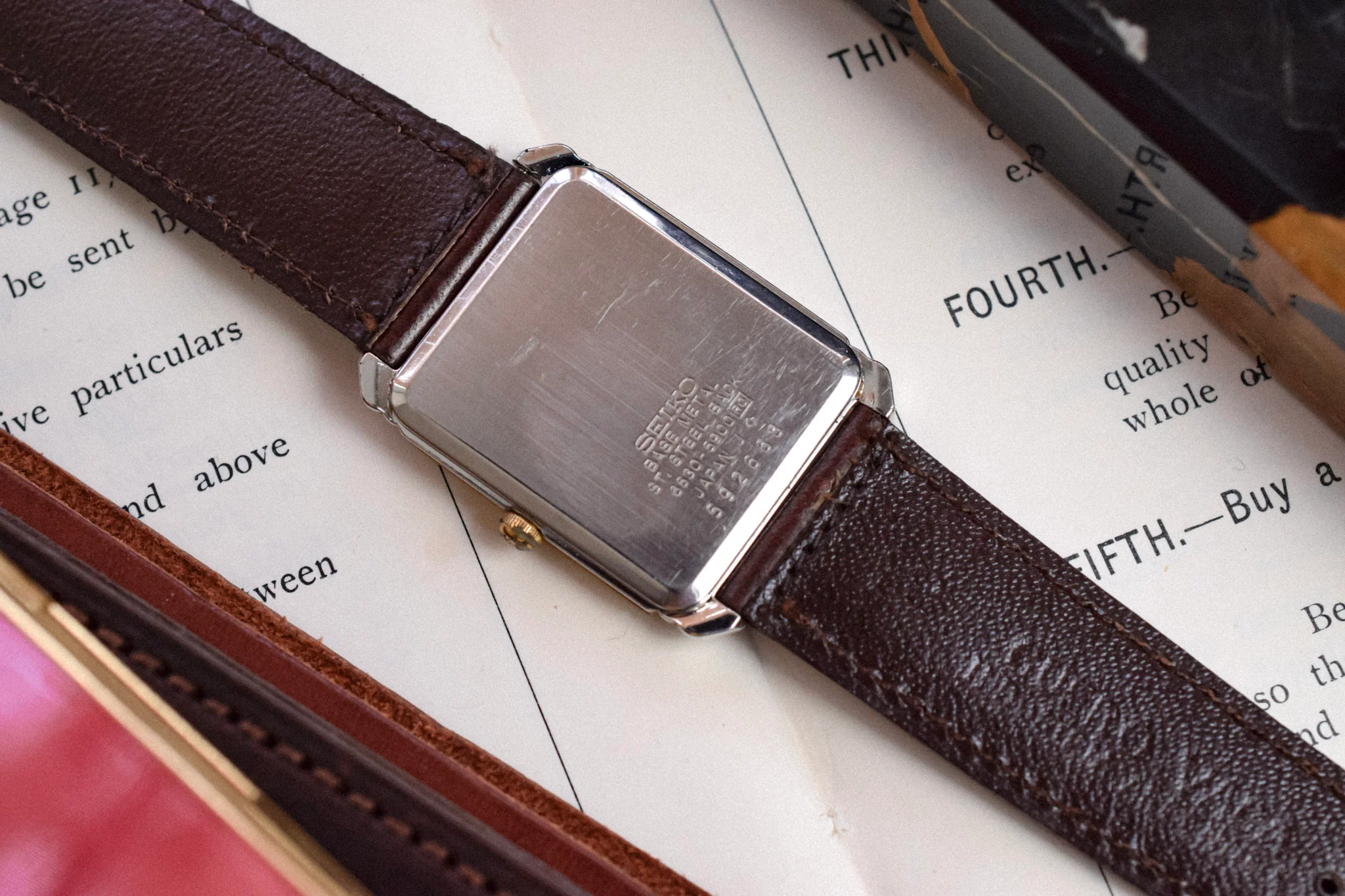 1985 Seiko Two Toned Champagne Tank - Image 10