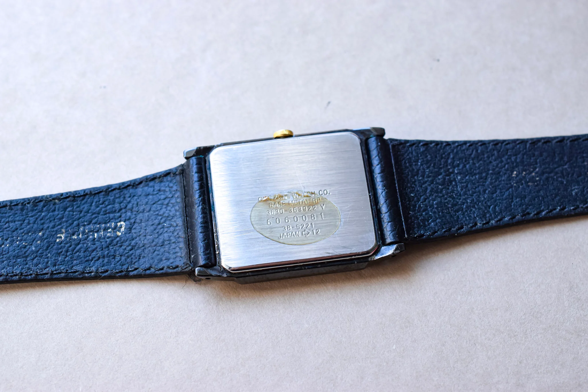 1986 Citizen CQ Gilt Black Case Tank - Image 10
