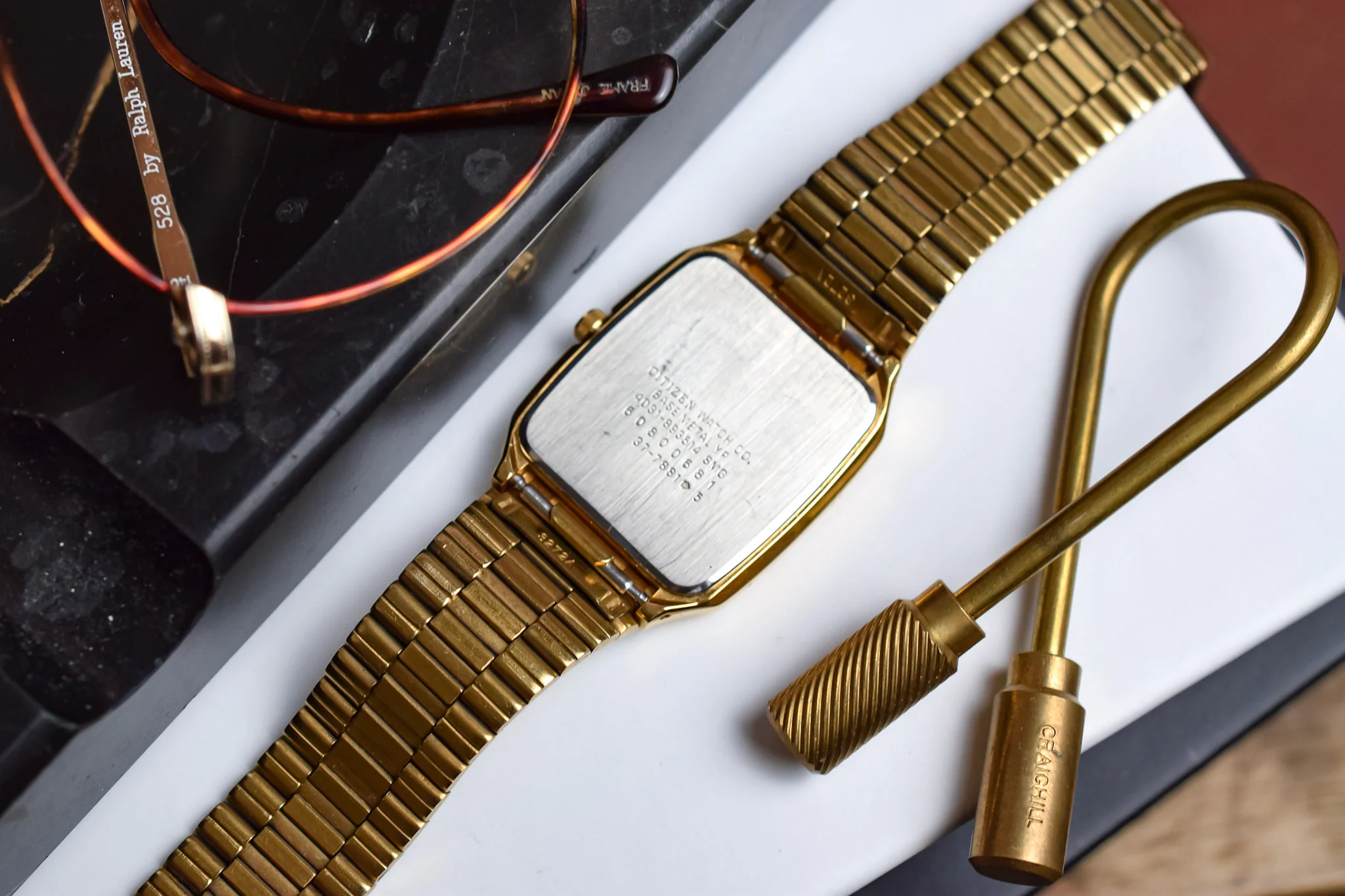 1986 Citizen CQ Retro Gilt Diamond Dial TV - Image 10