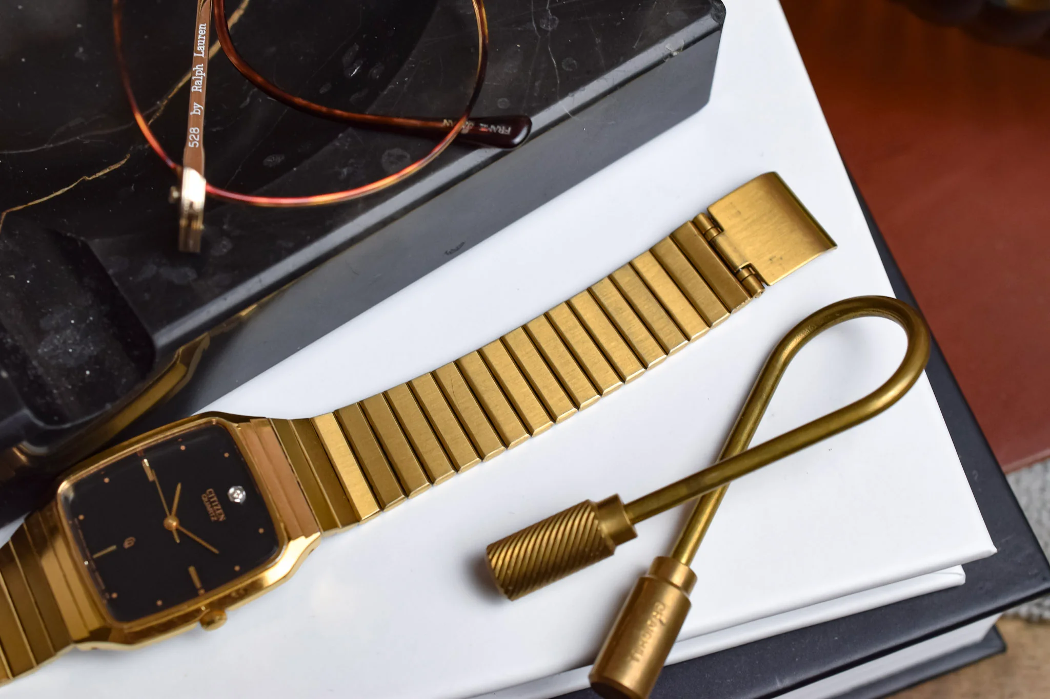 1986 Citizen CQ Retro Gilt Diamond Dial TV - Image 6
