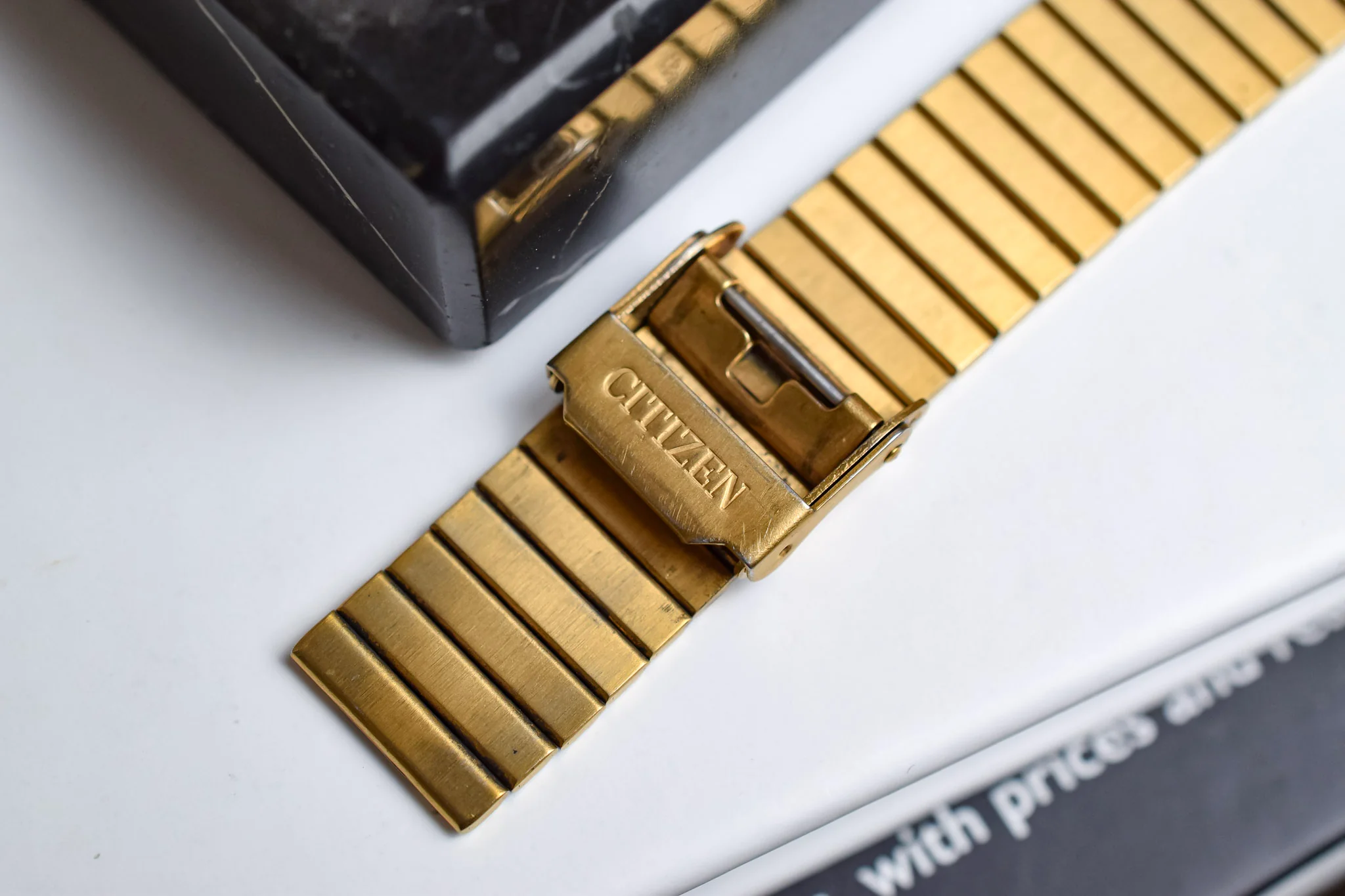 1986 Citizen CQ Retro Gilt Diamond Dial TV - Image 9