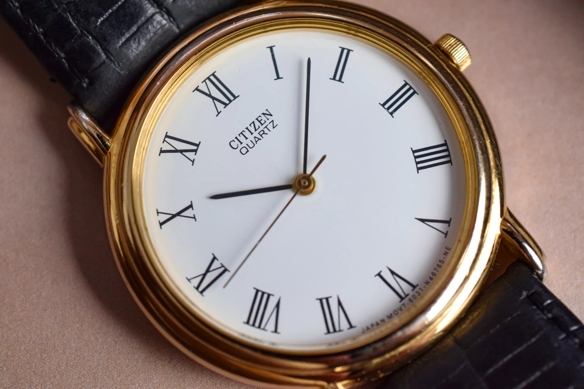 1986 Citizen Stepped Lugs Roman Dial - Image 3