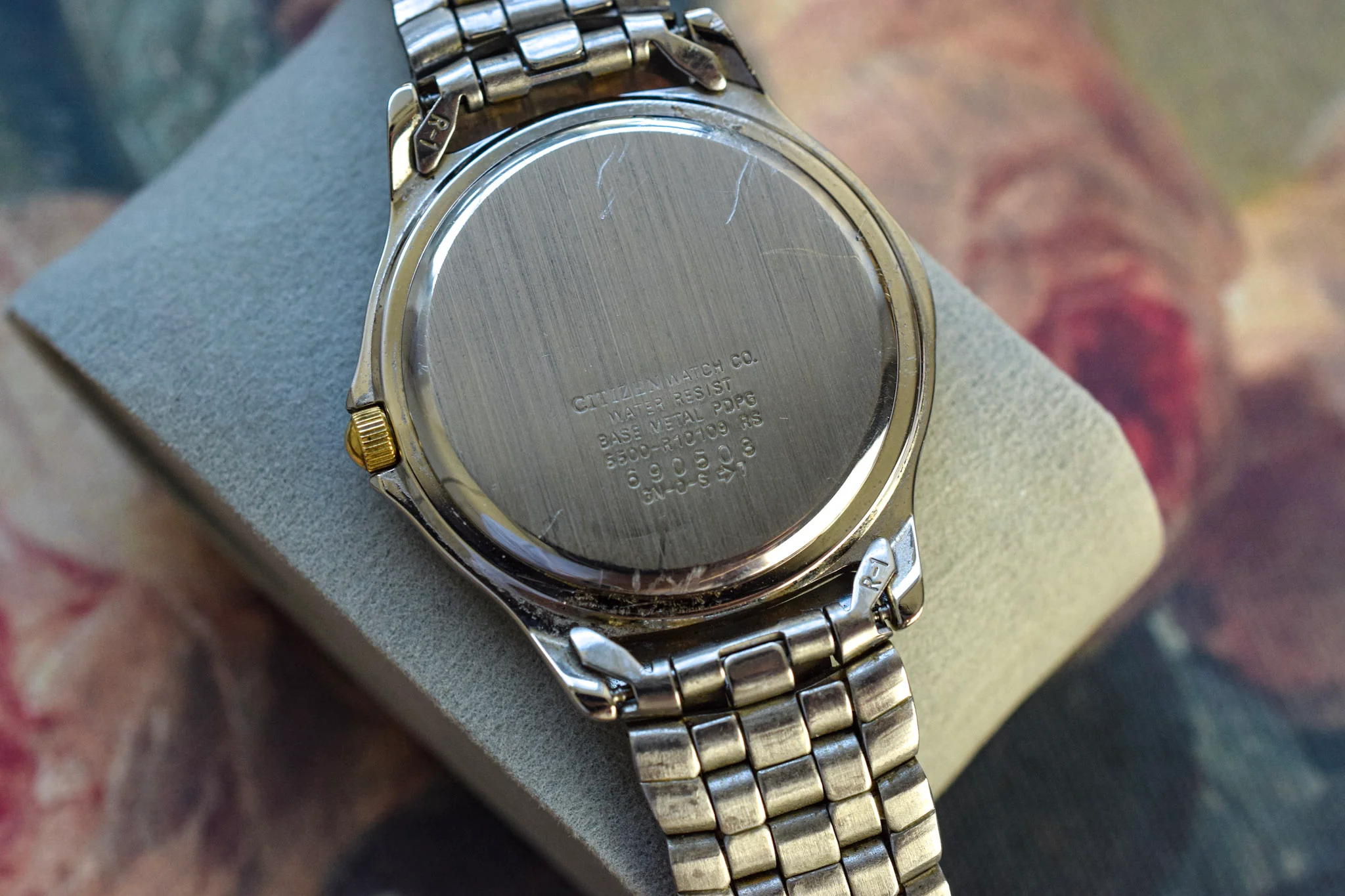 1986 Citizen Two Tone Tapestry Dial Day-Date - Image 8
