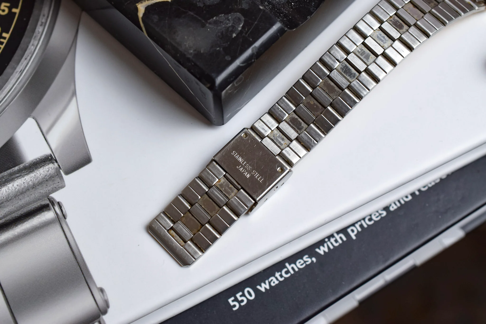 1986 Pulsar Gilt Diamond Dial Tonneau Cuff - Image 8
