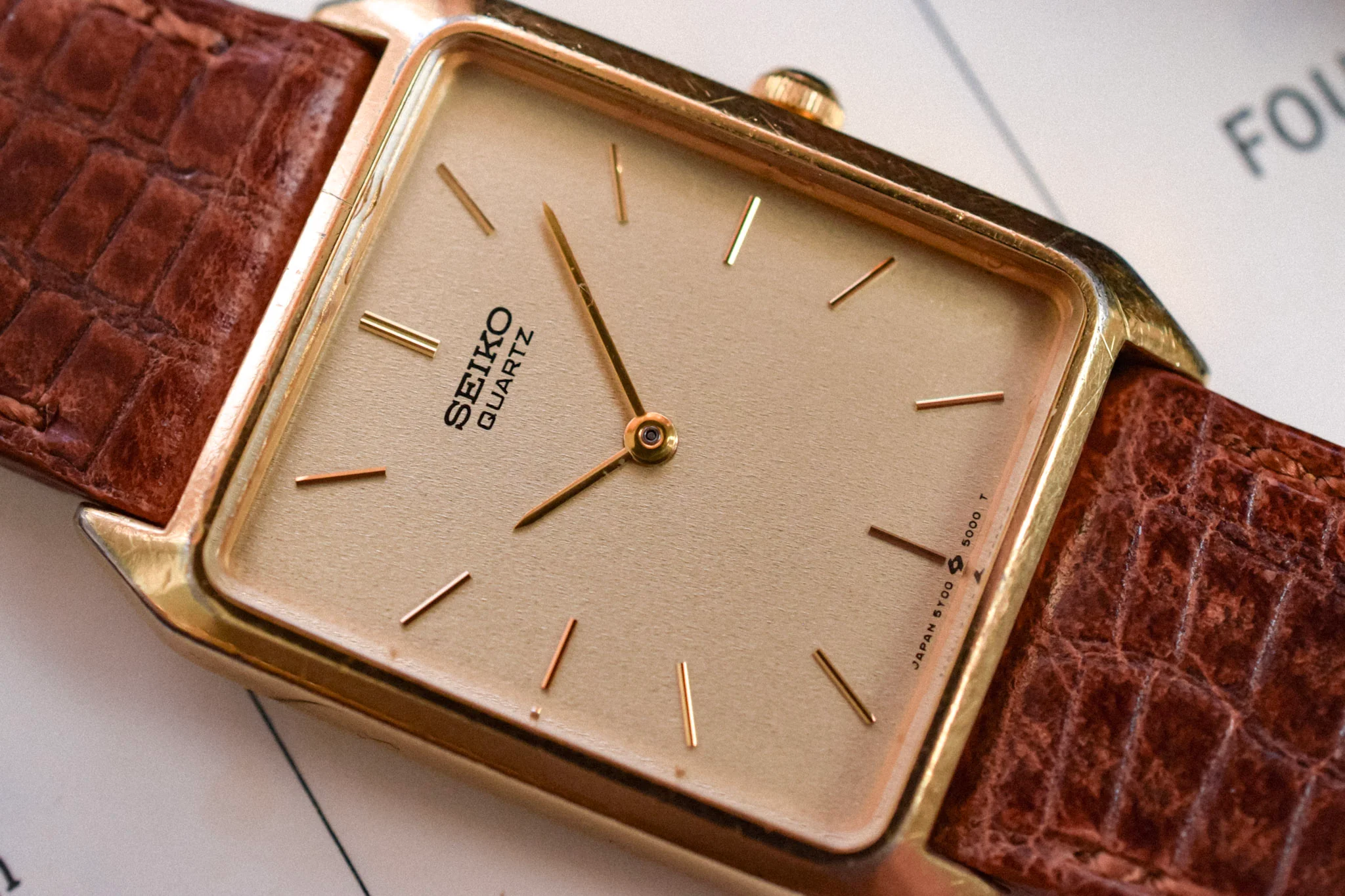 1986 Seiko Champagne Arrondie Tank - Image 3