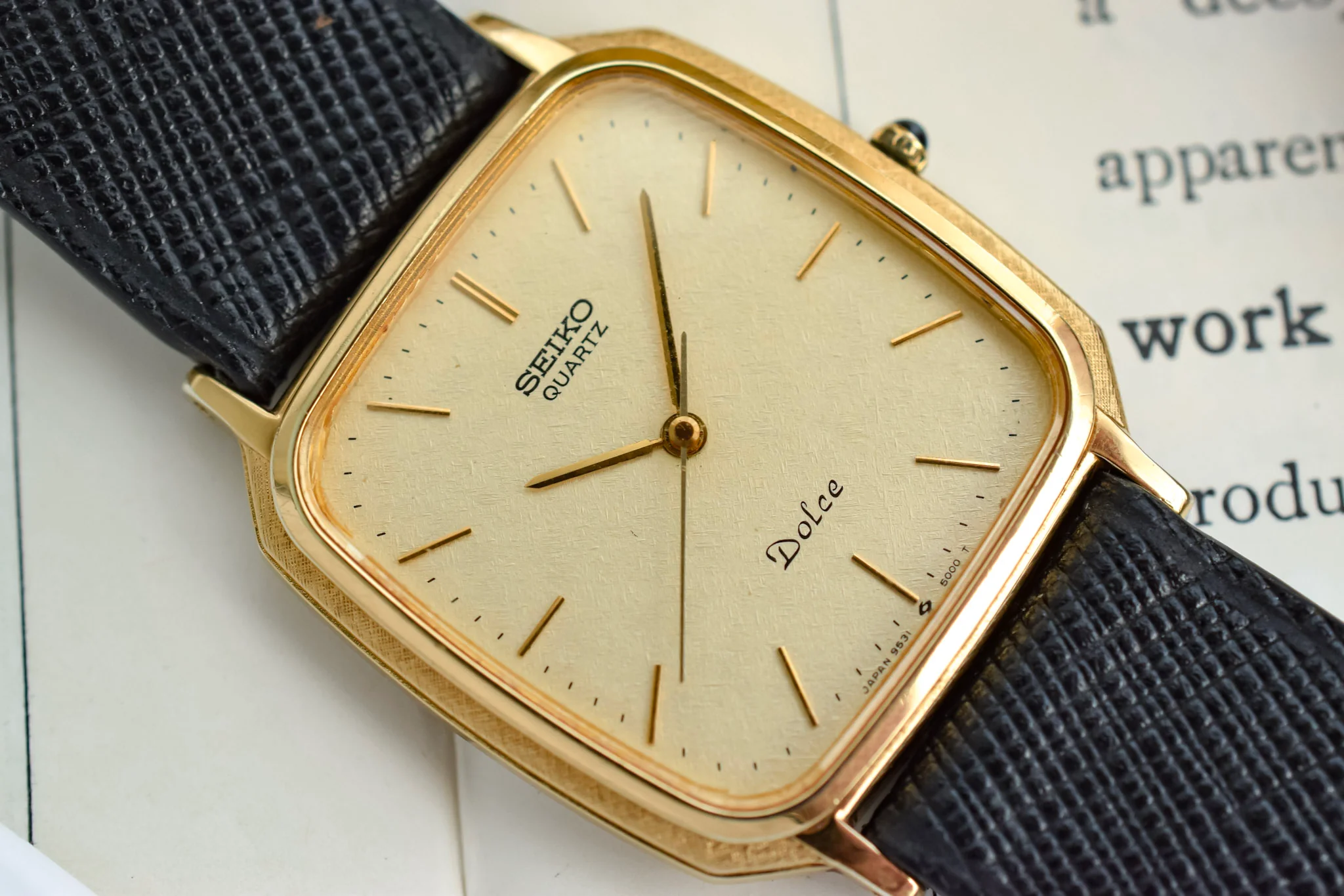 1986 Seiko Dolce Ornate Case Snowflake - Image 3