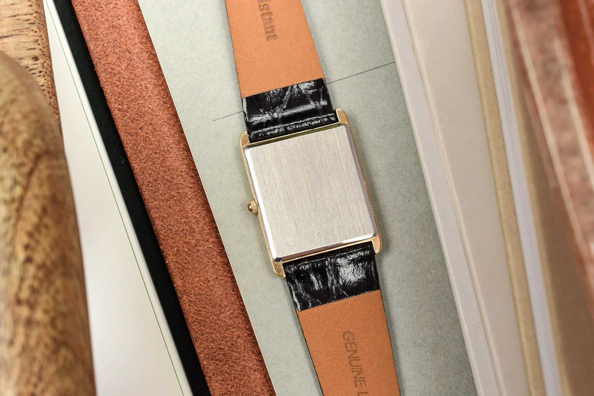1986 Seiko Gold Tone Tank - Image 9