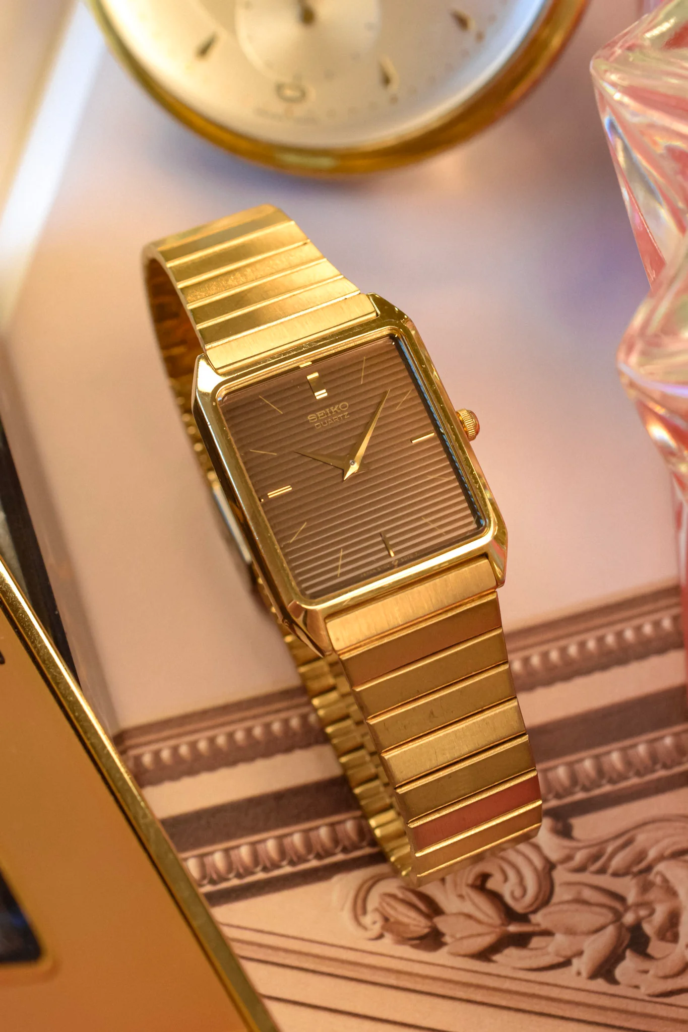 1986 Seiko Gray Tapestry Carree - Image 3