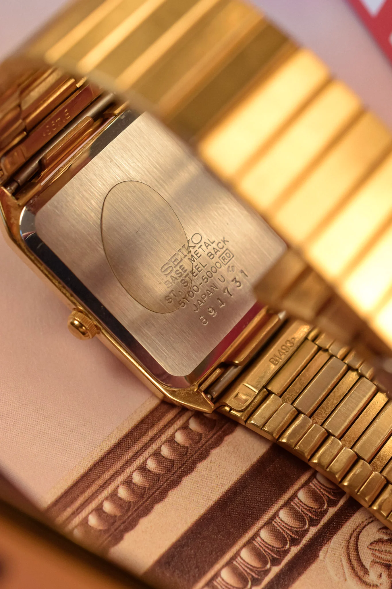 1986 Seiko Gray Tapestry Carree - Image 9