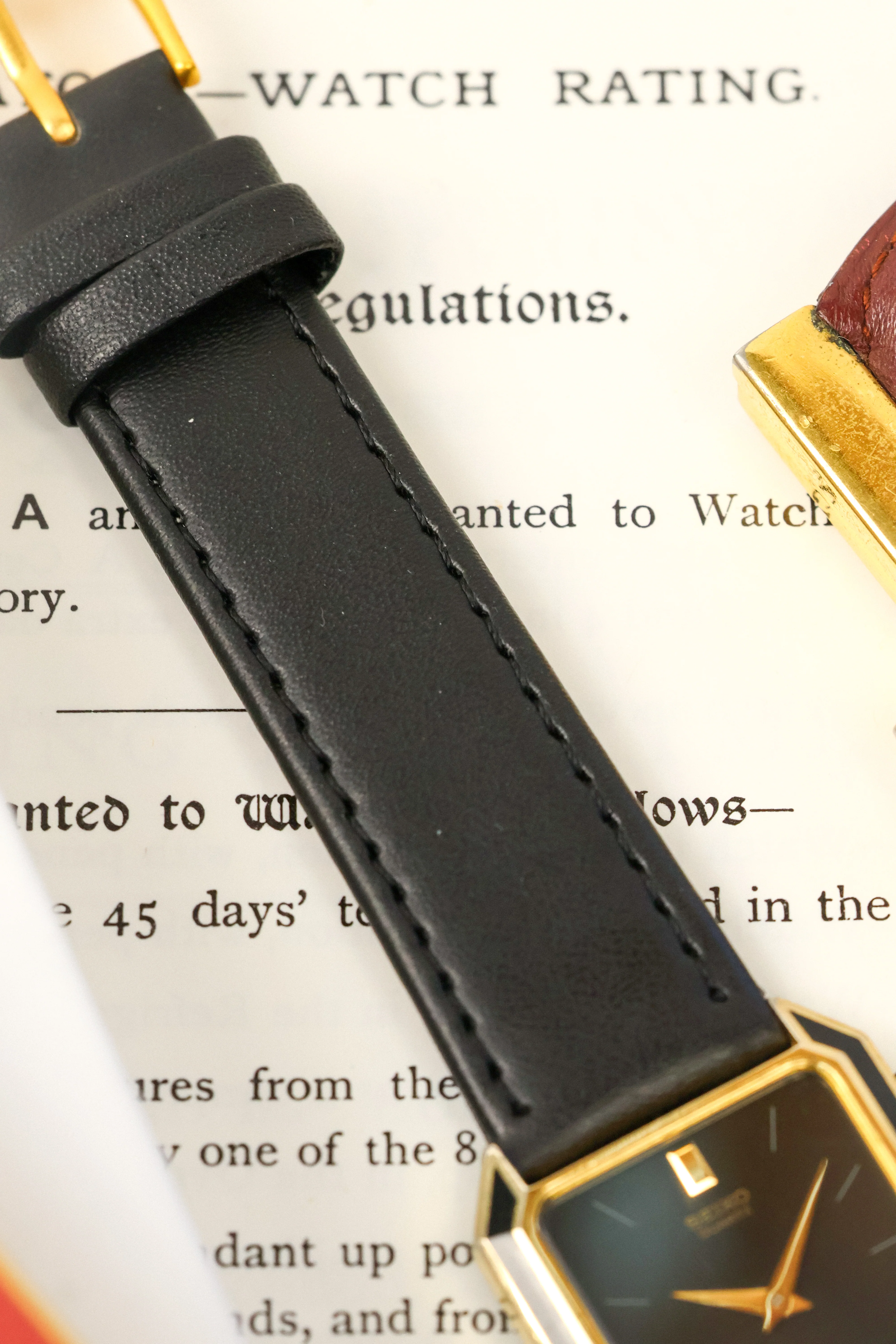 1986 Seiko Lacquered Bezel Gilt Octo - Image 6