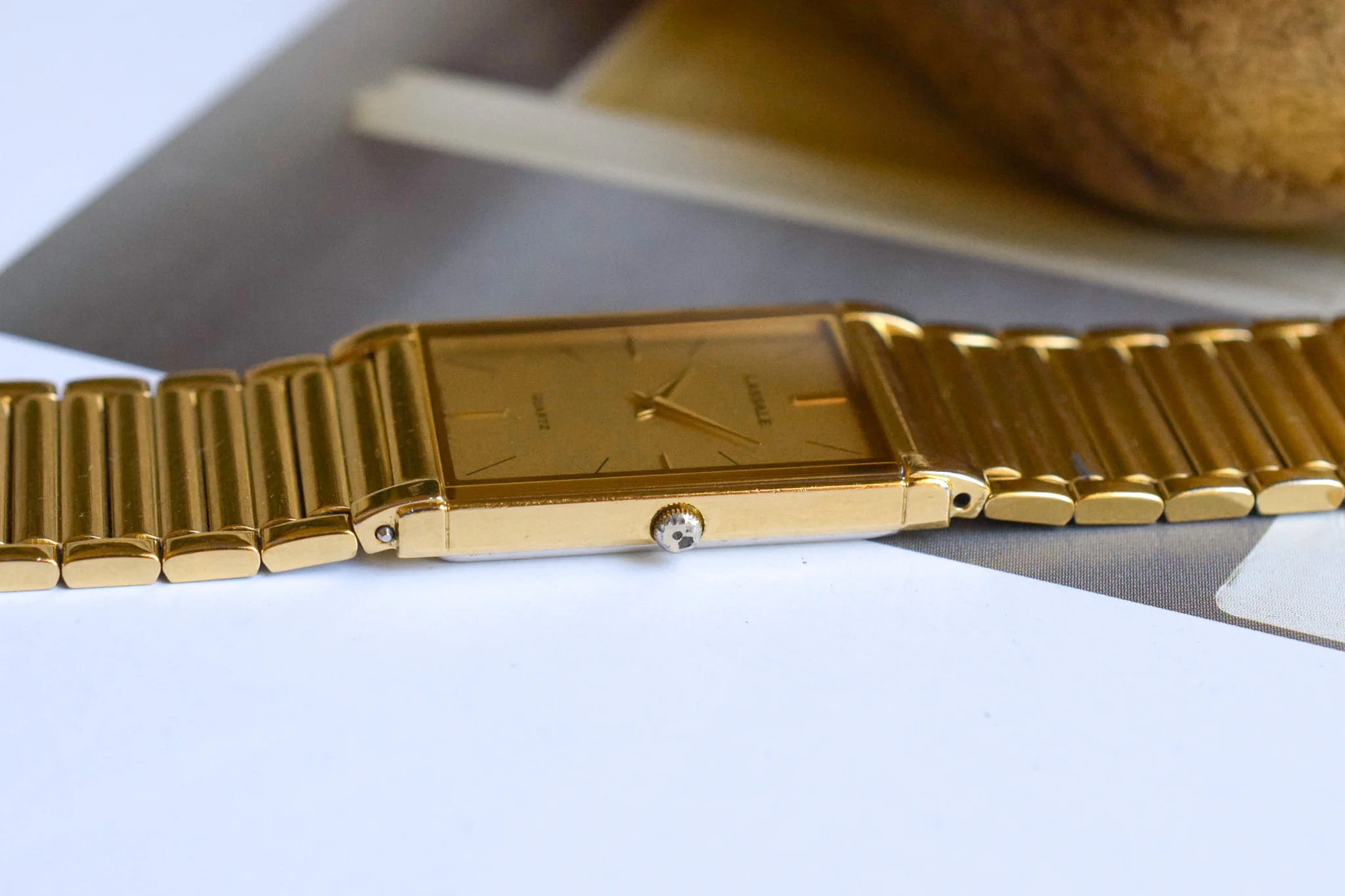 1986 Seiko Lassale Mirror Bezel Tank - Image 5