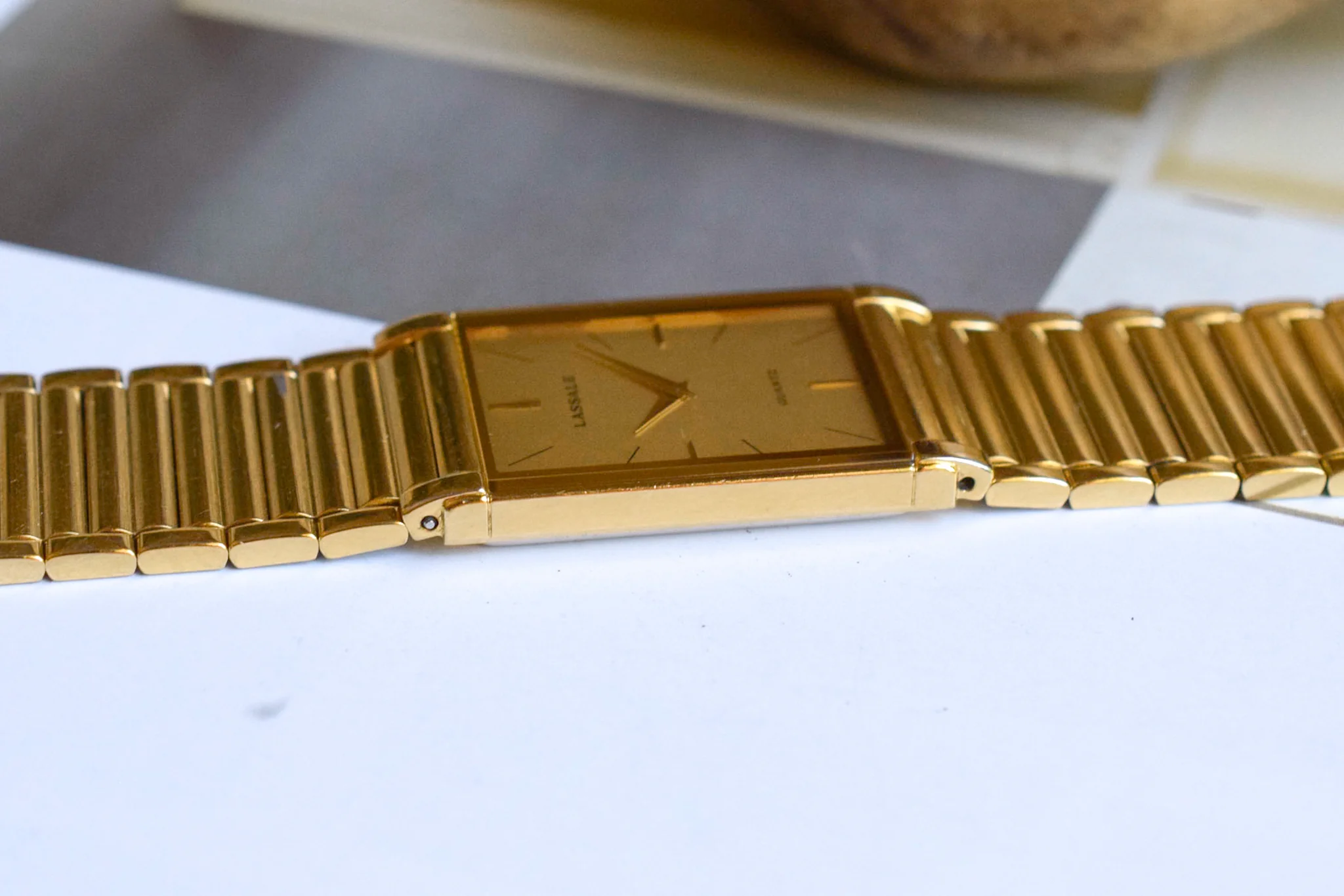 1986 Seiko Lassale Mirror Bezel Tank - Image 6