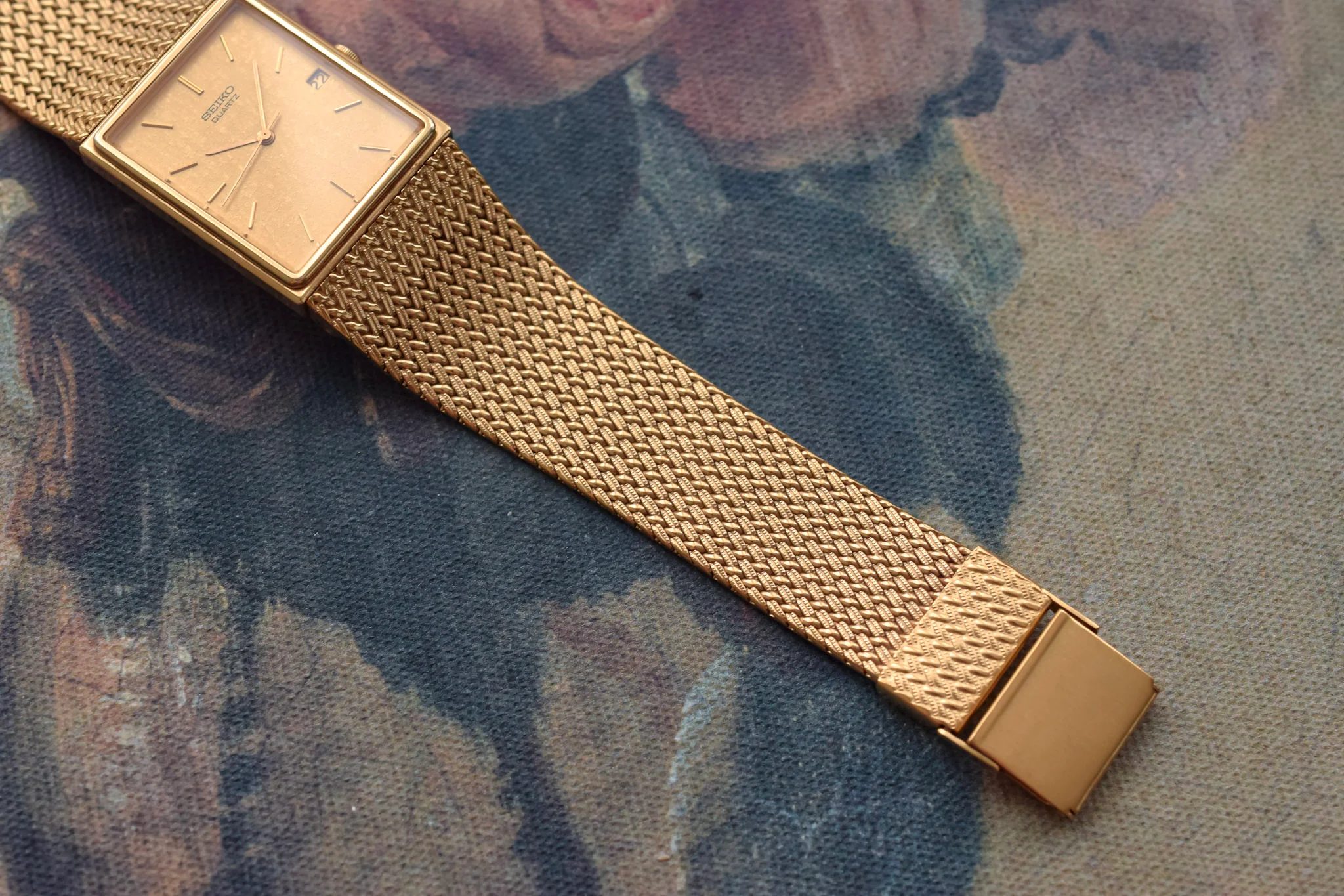 1986 Seiko Lattice Bracelet Tank - Image 5