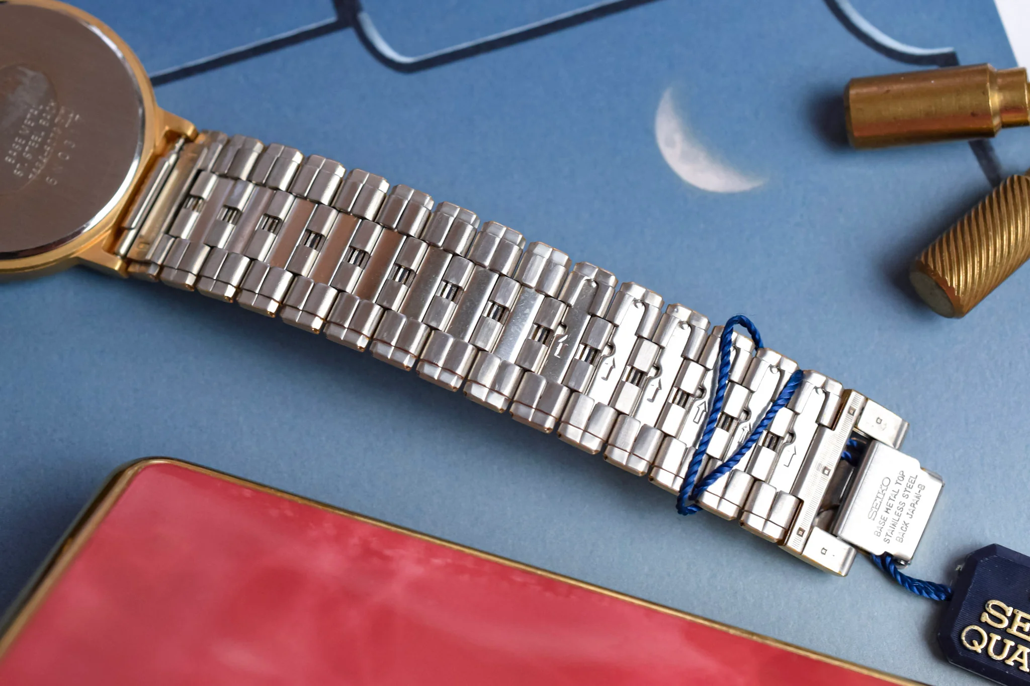 1986 Seiko NOS Roman Moonphase Calendar - Image 11