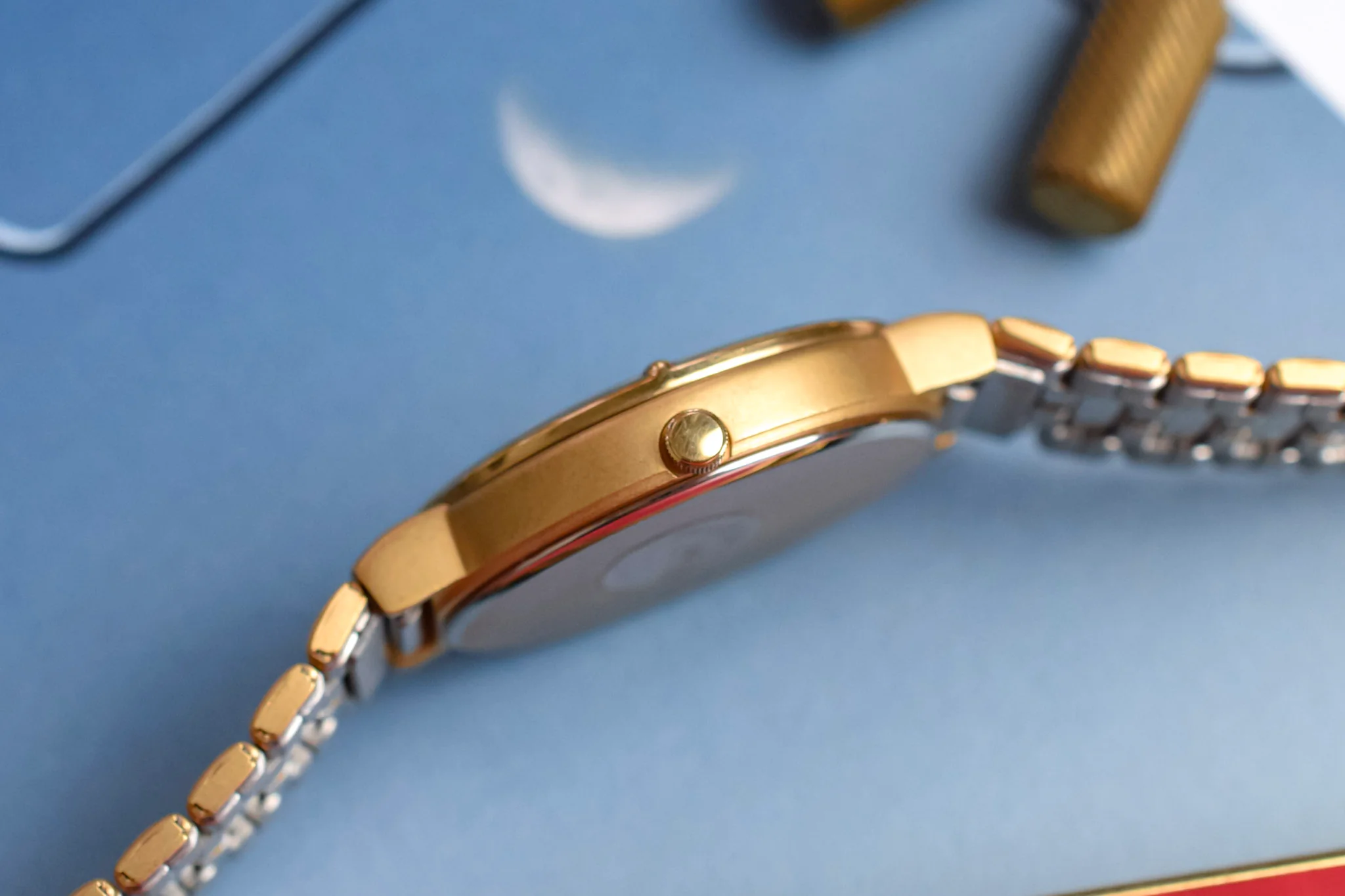 1986 Seiko NOS Roman Moonphase Calendar - Image 5