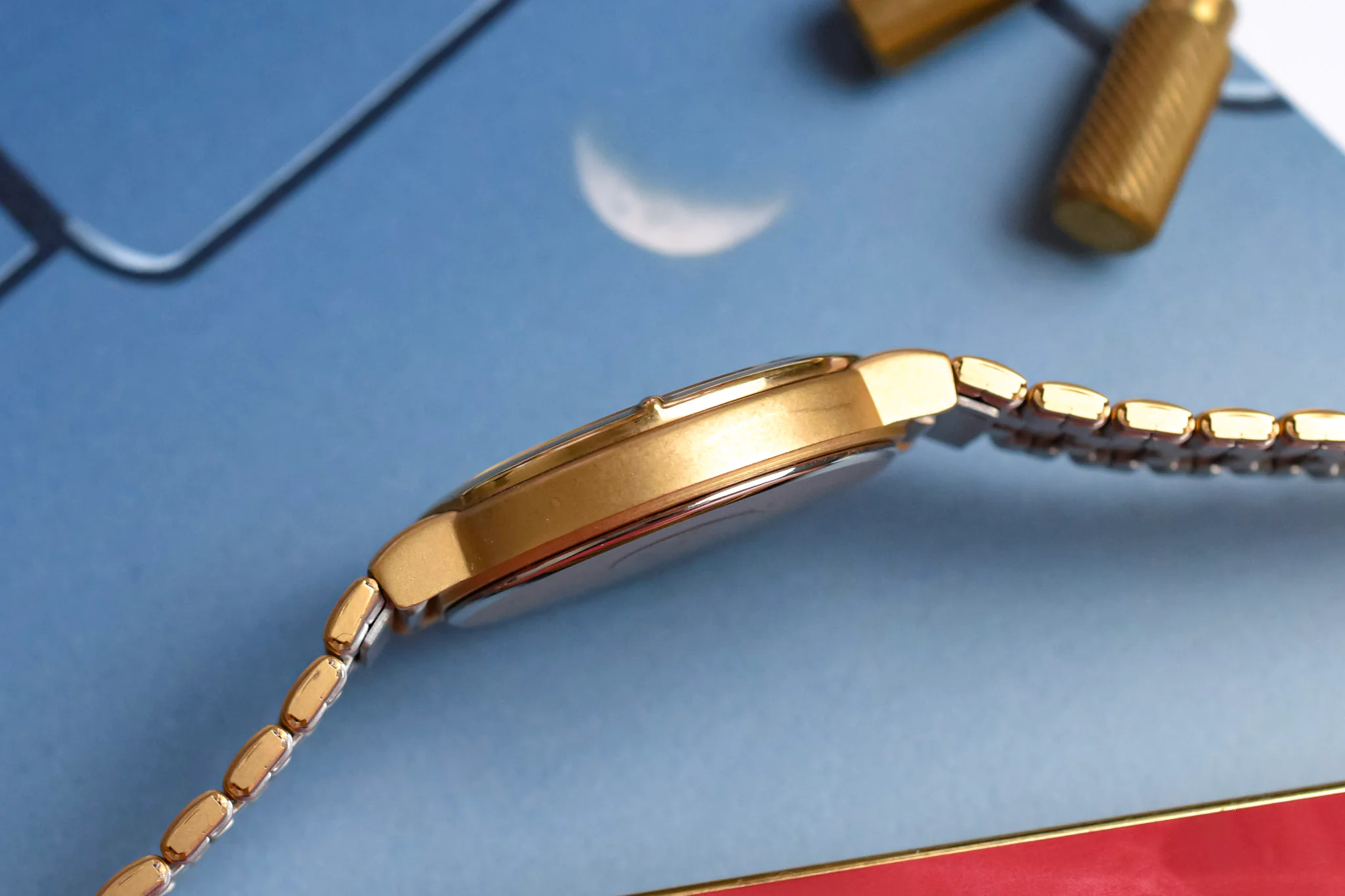 1986 Seiko NOS Roman Moonphase Calendar - Image 6