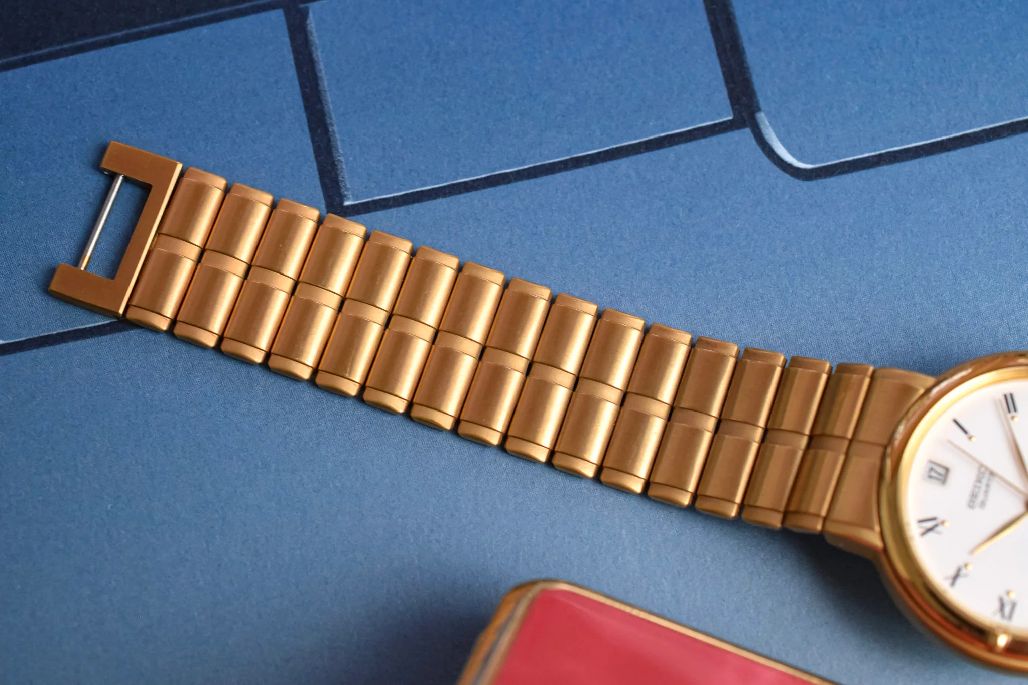 1986 Seiko NOS Roman Moonphase Calendar - Image 9