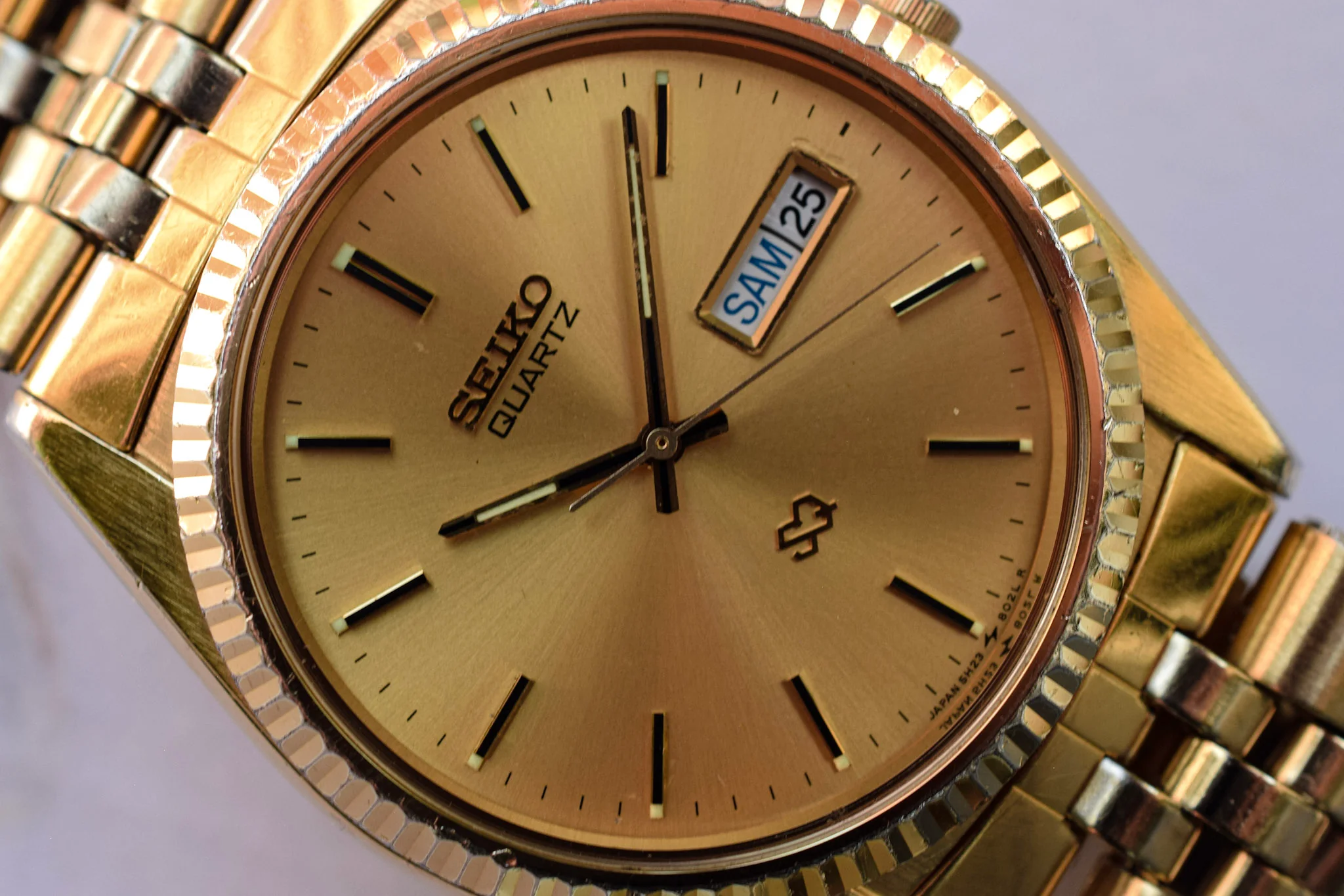1987 Seiko Fluted Bezel Day-Date - Image 2