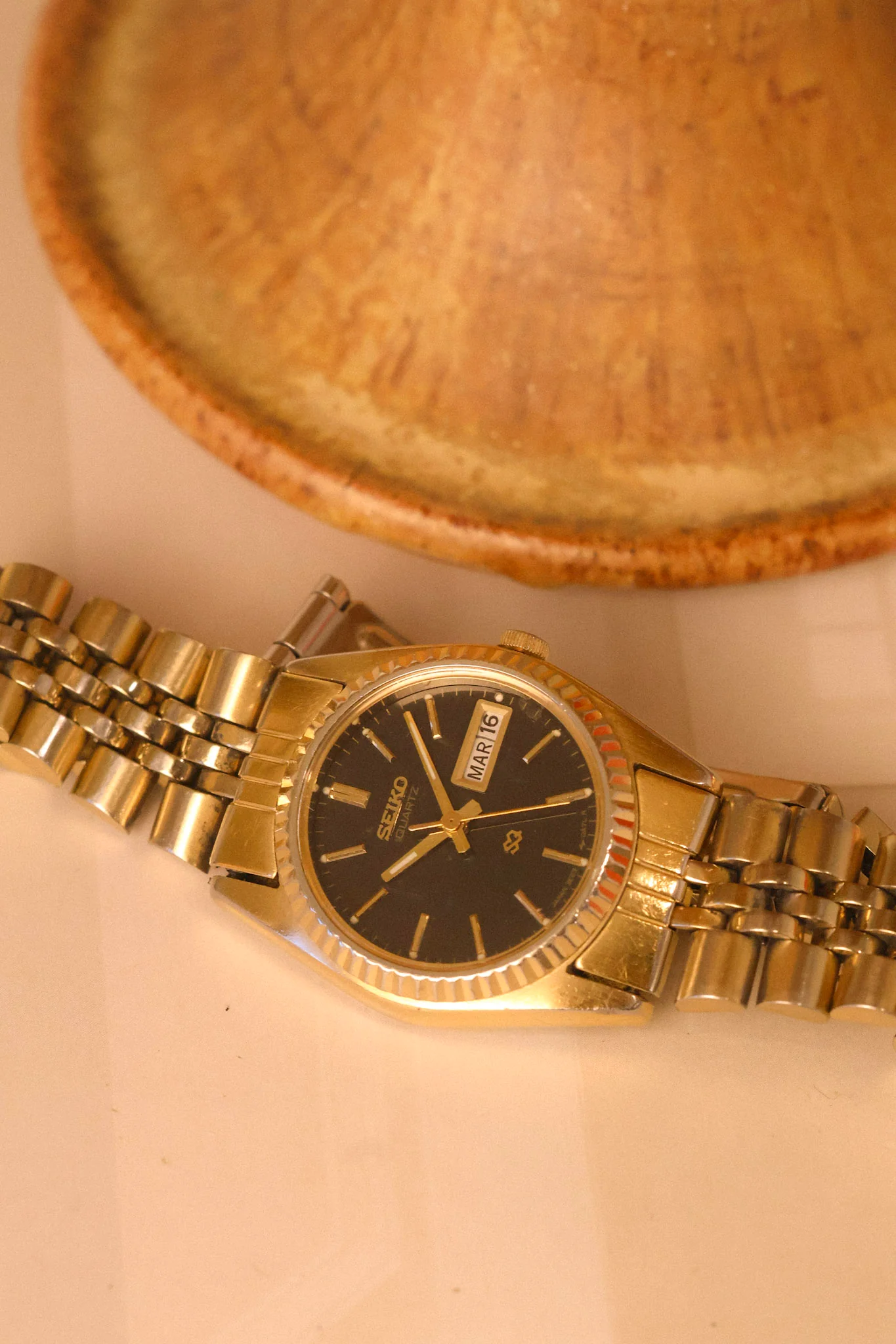 1987 Seiko Mini Black Dial Jubilee Prez - Image 3