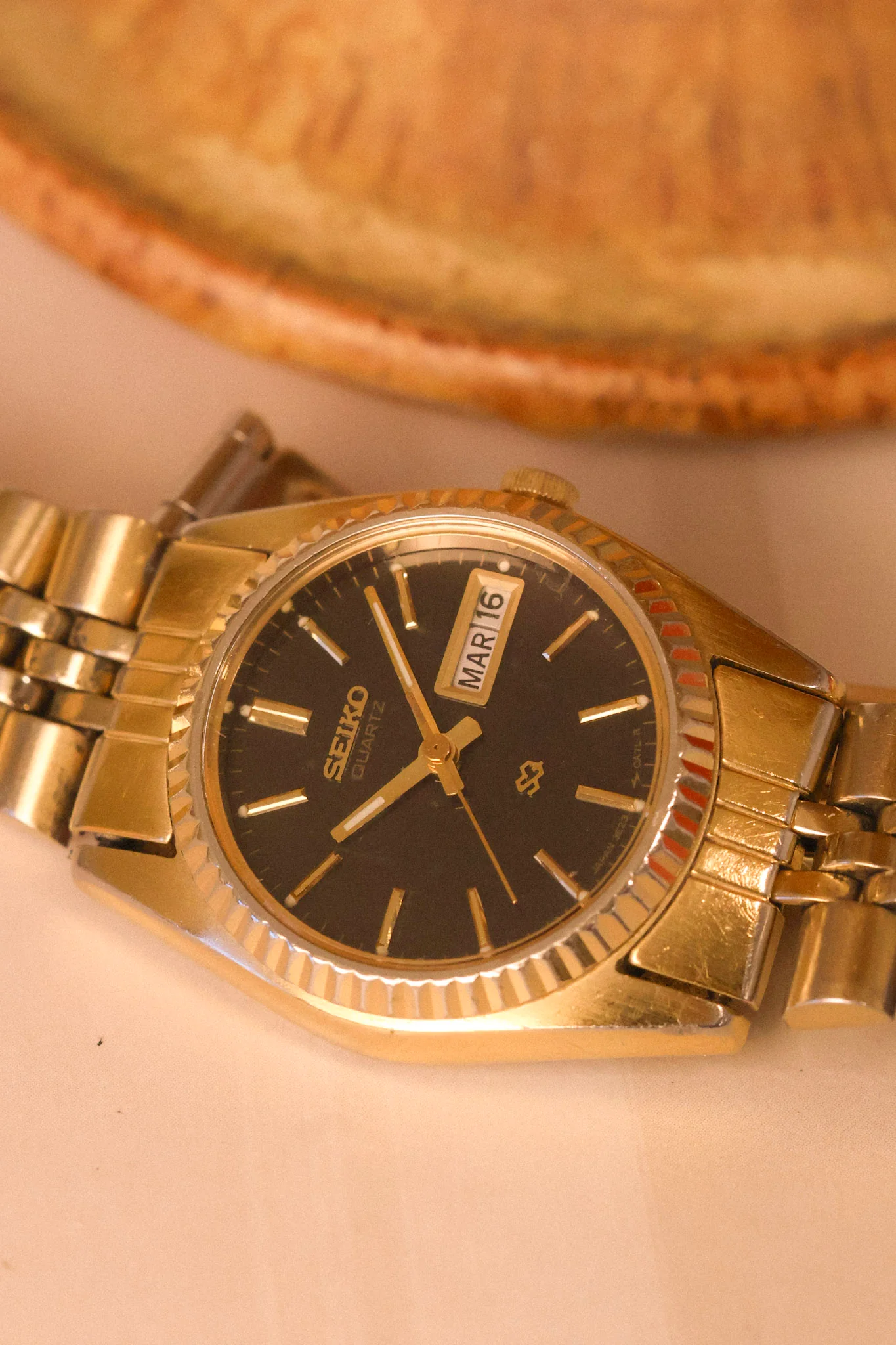 1987 Seiko Mini Black Dial Jubilee Prez - Image 4