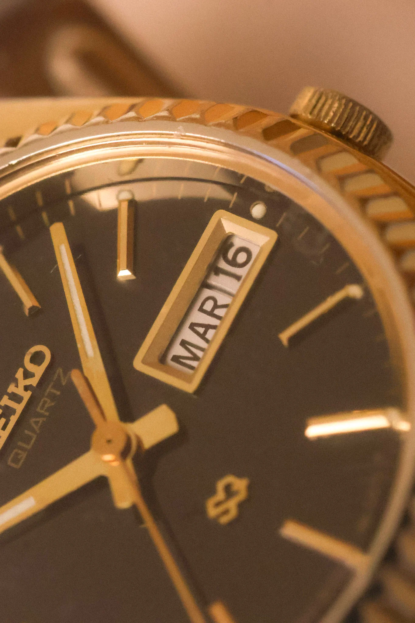 1987 Seiko Mini Black Dial Jubilee Prez - Image 5