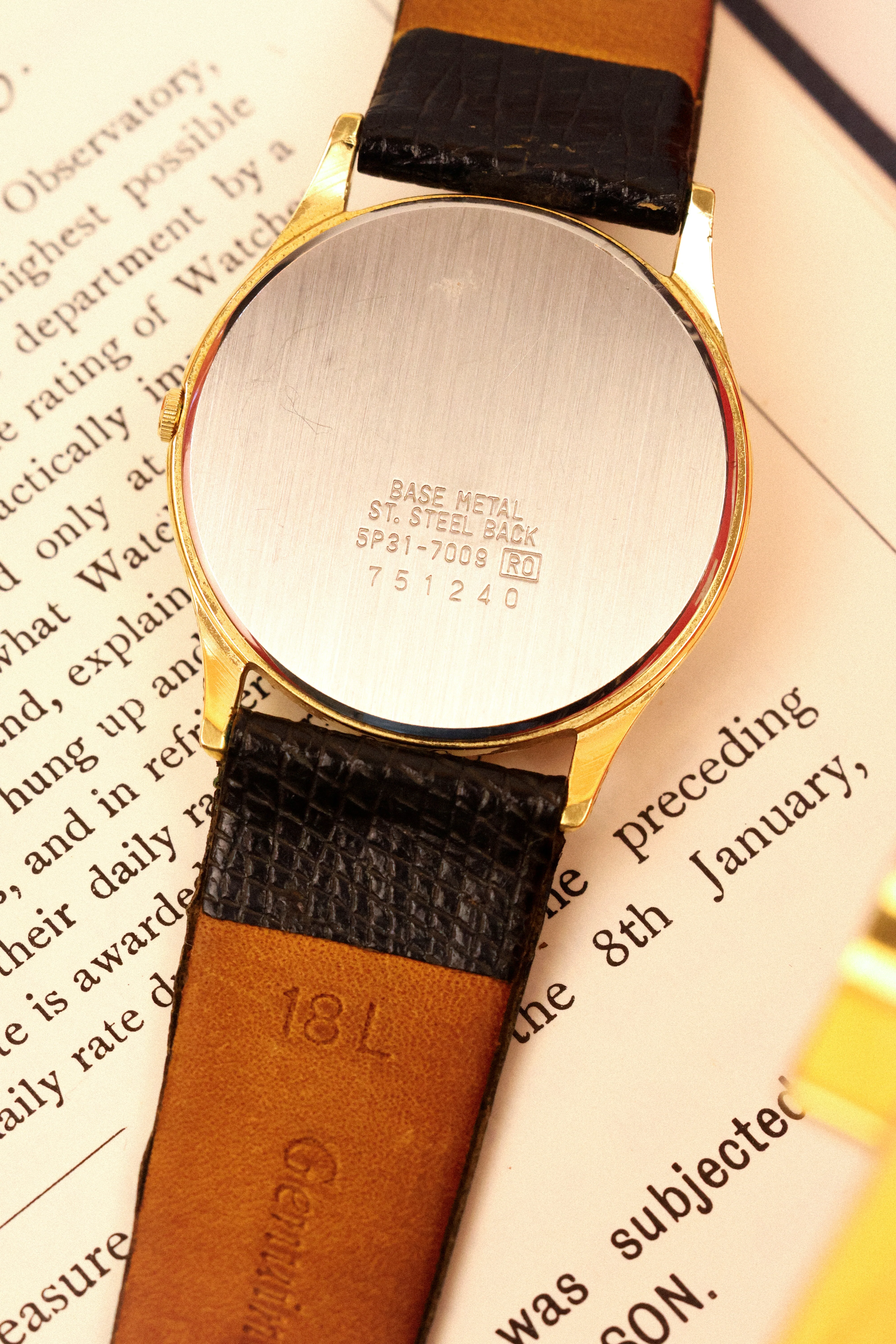 1987 Seiko Roman Dial Center Seconds - Image 10