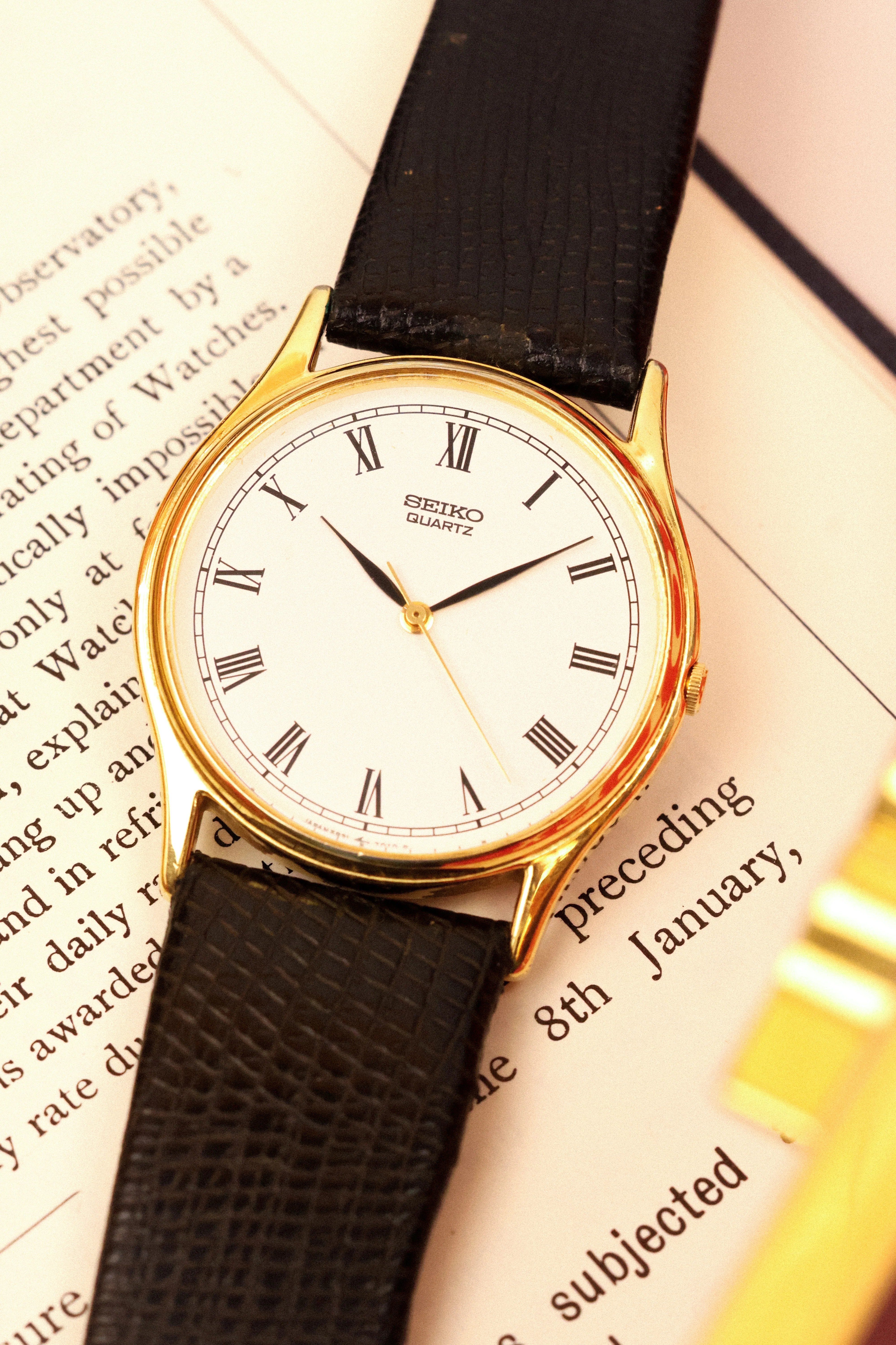 1987 Seiko Roman Dial Center Seconds - Image 3