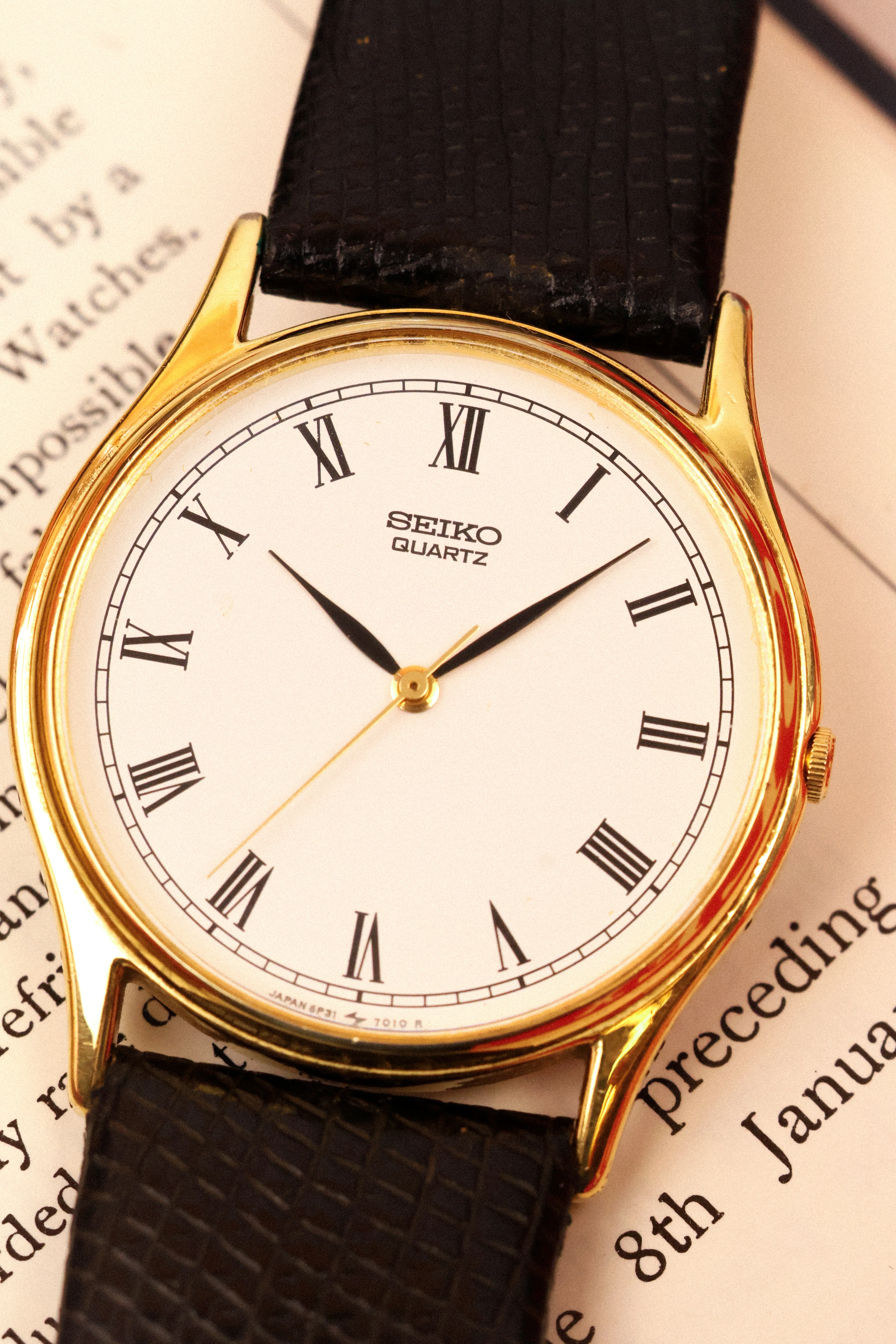 1987 Seiko Roman Dial Center Seconds - Image 4