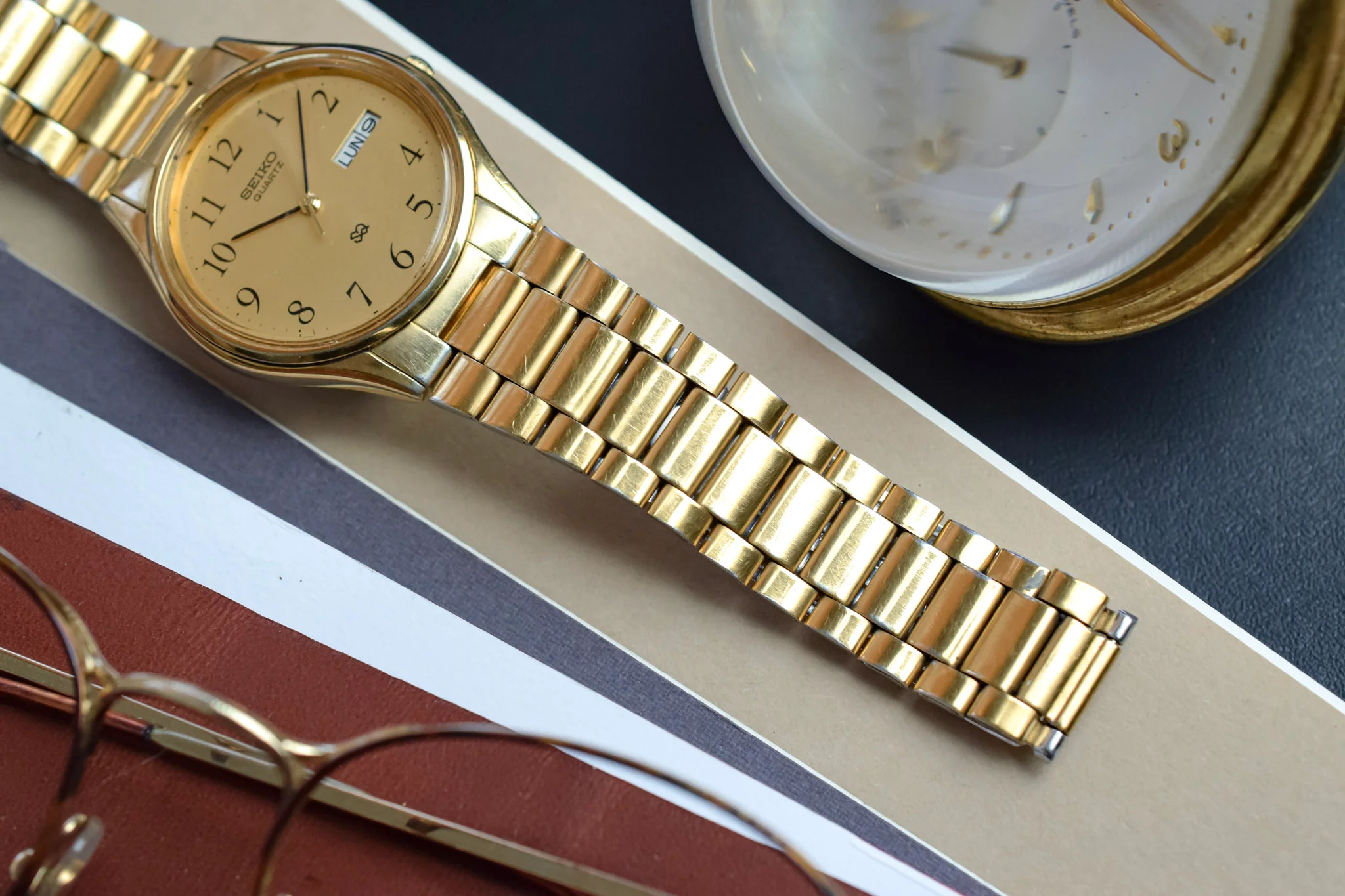 1987 Seiko SQ Golden Arabic Day-Date - Image 7