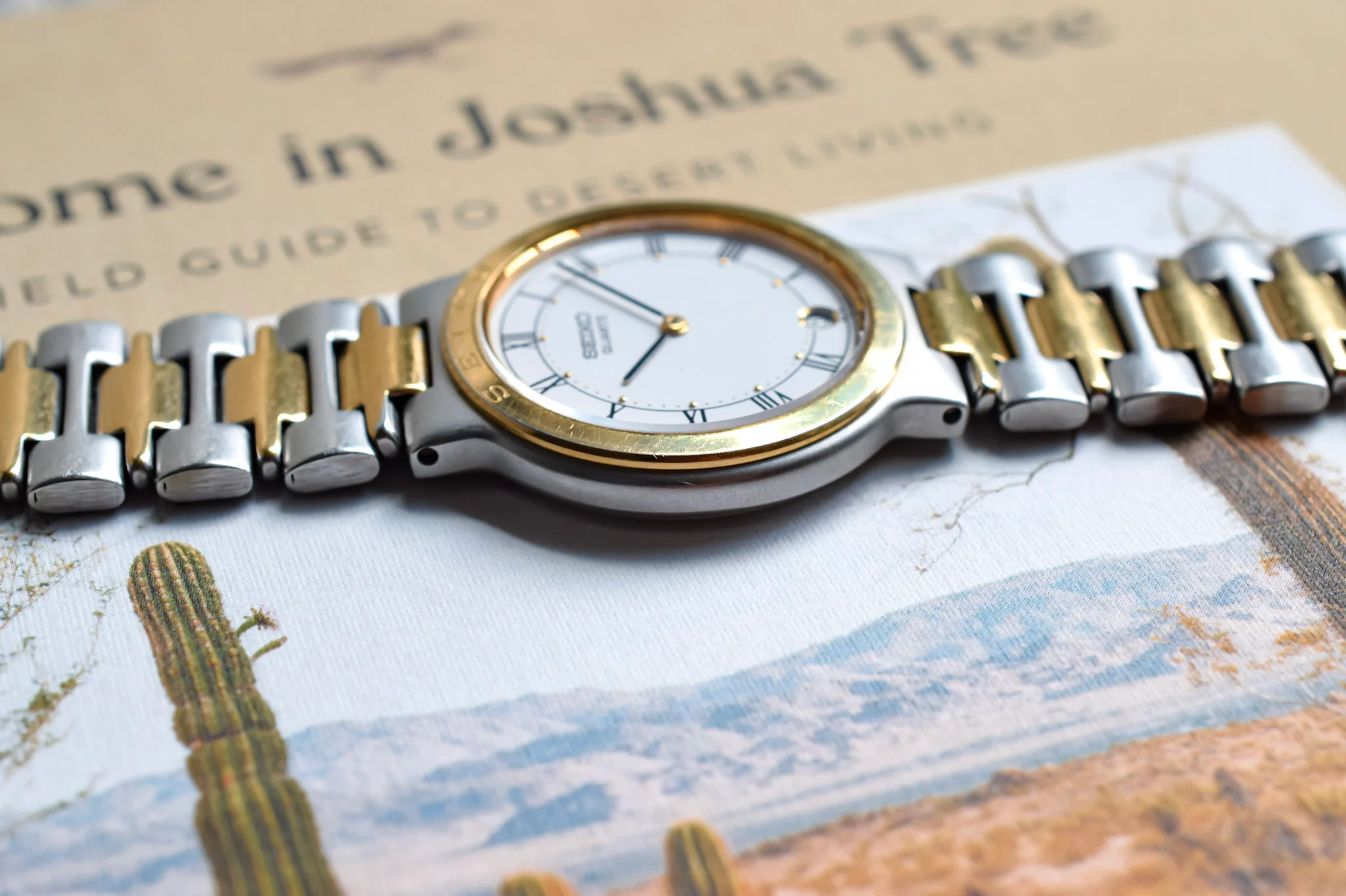 1987 Seiko Two-Toned White Roman Dial - Image 5