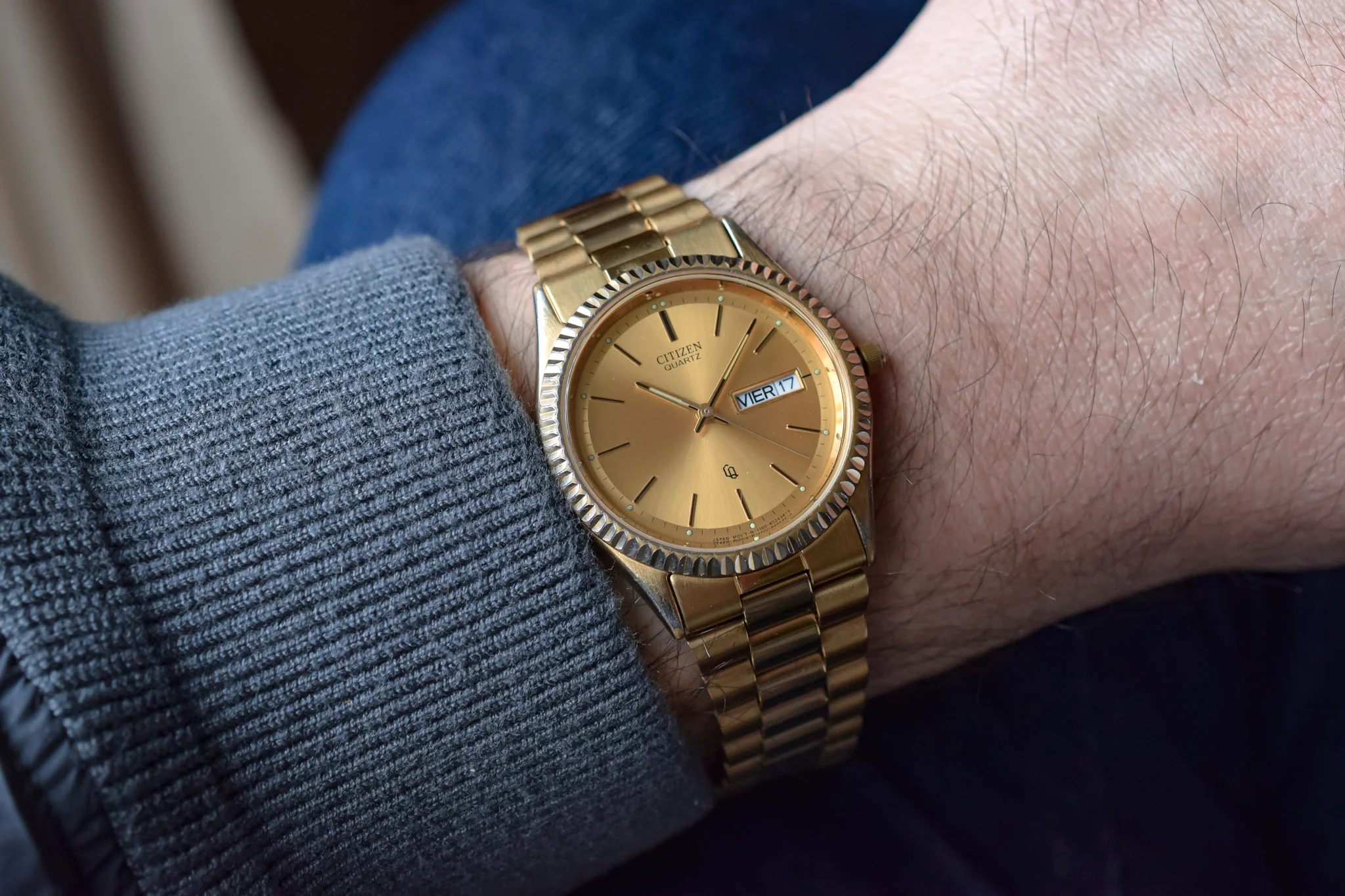 1988 Citizen CQ Champagne "President" - Image 3