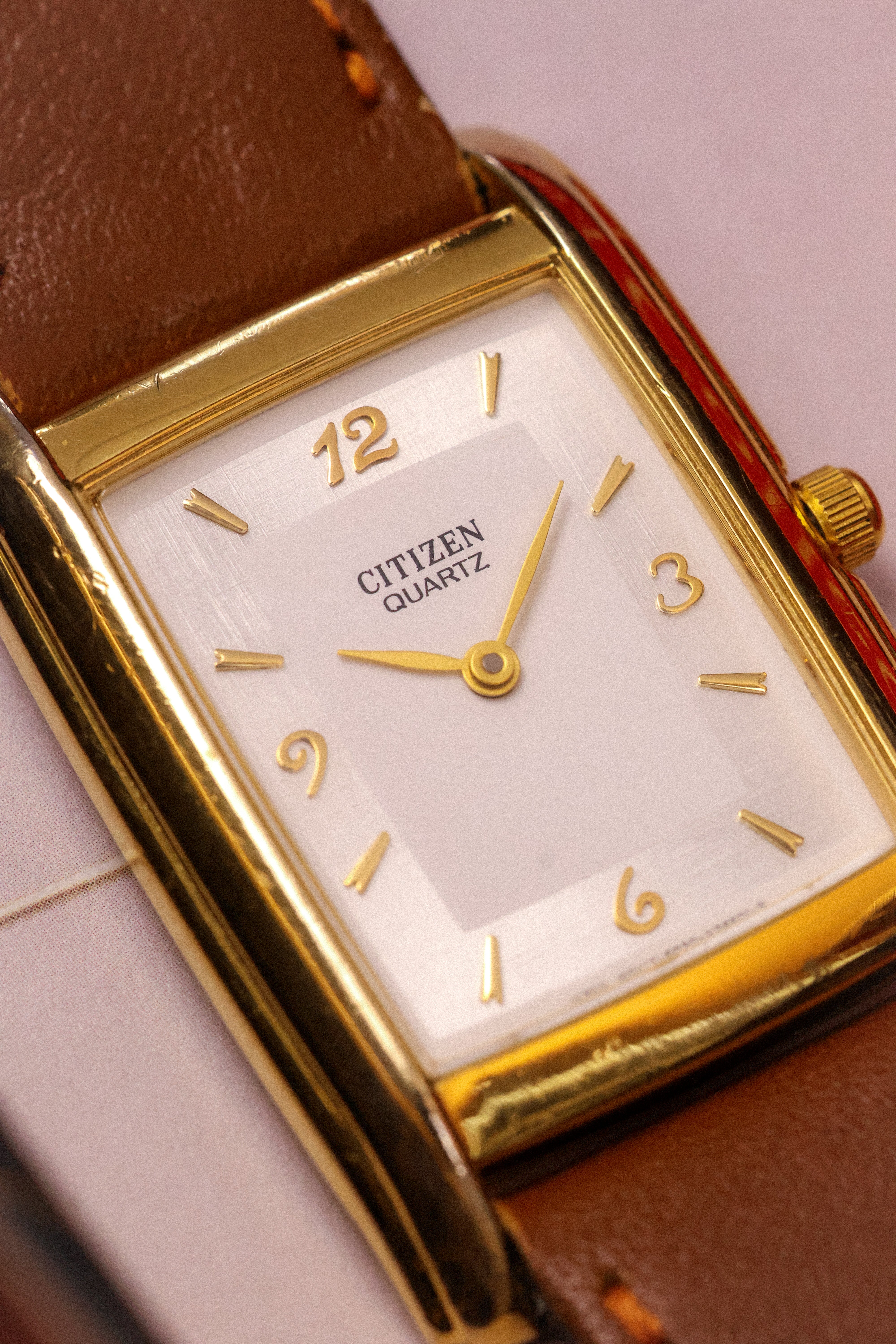 1996 Citizen Linen Dial Tank - Image 5