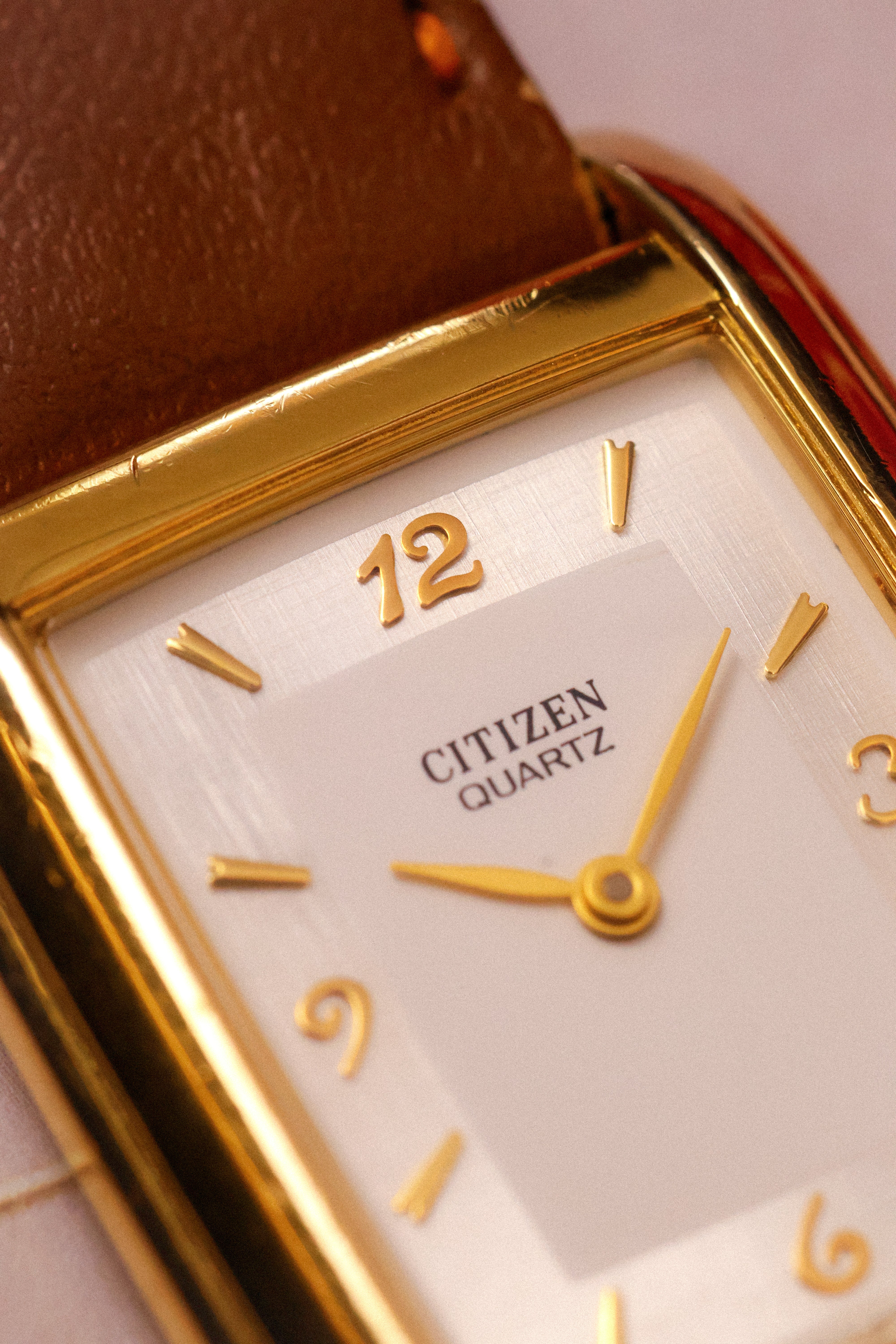 1996 Citizen Linen Dial Tank - Image 6