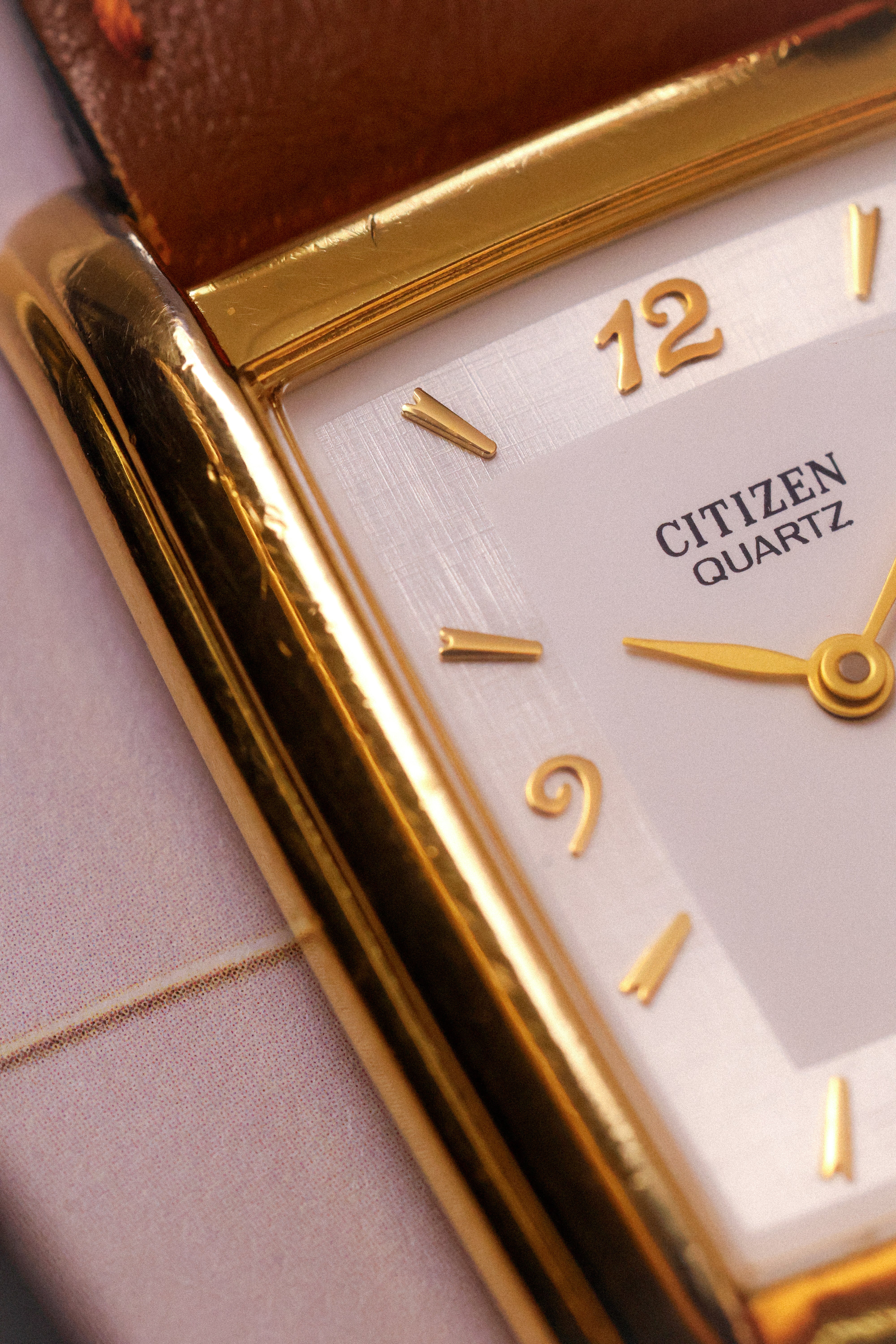 1996 Citizen Linen Dial Tank - Image 7
