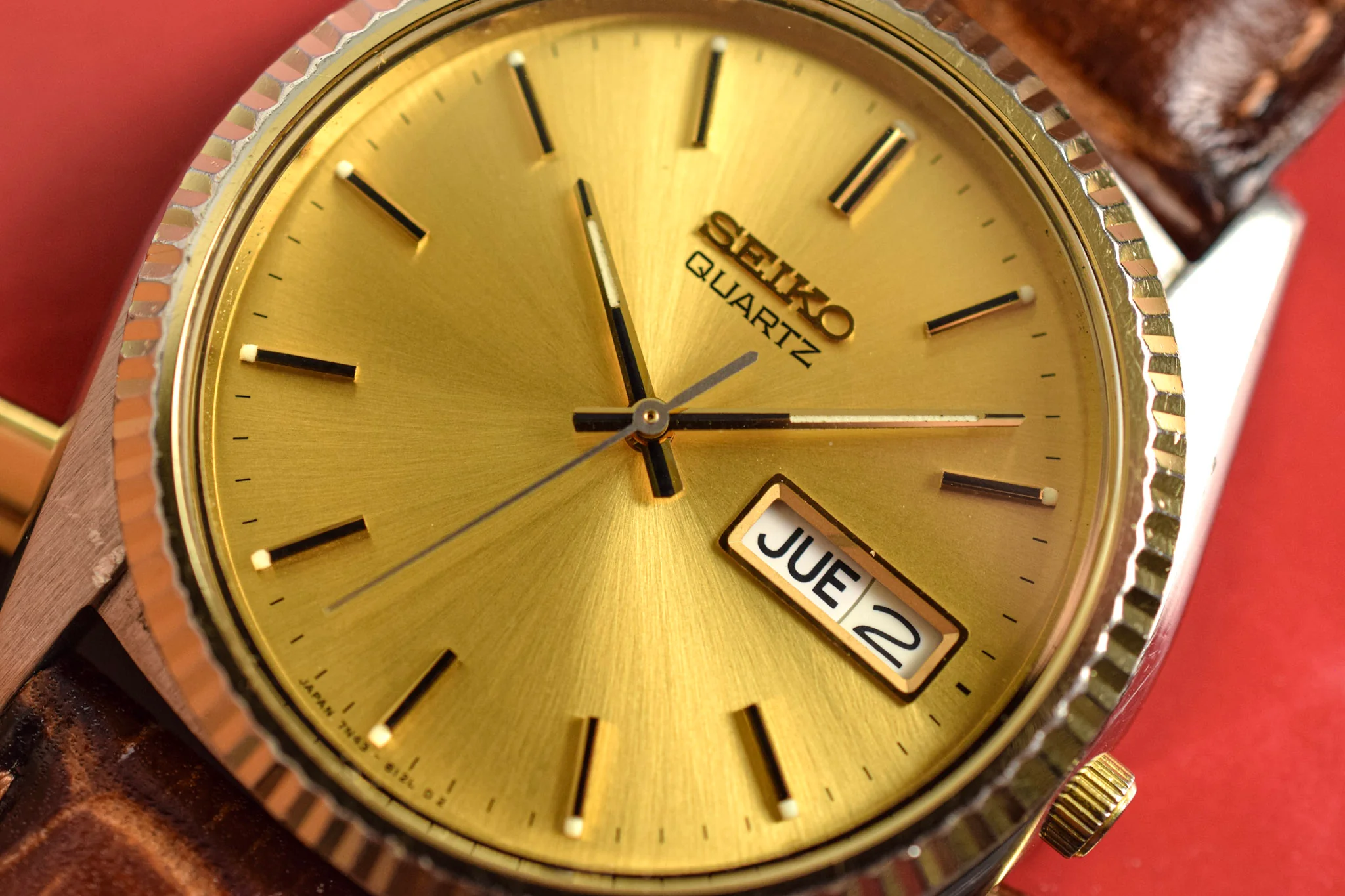 1988 Seiko Champagne Fluted Bezel Day-Date - Image 3
