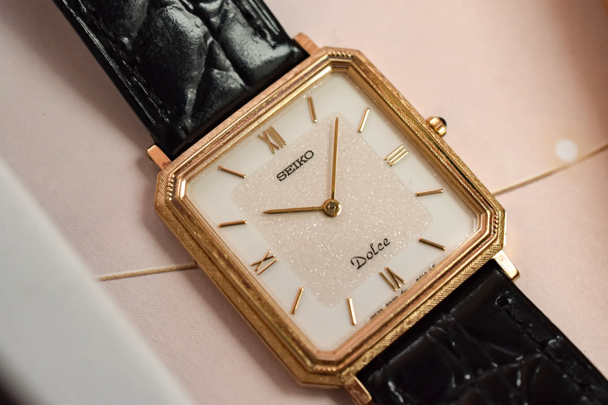 1988 Seiko Dolce Ornate Stepped Bezel Octo - Image 3