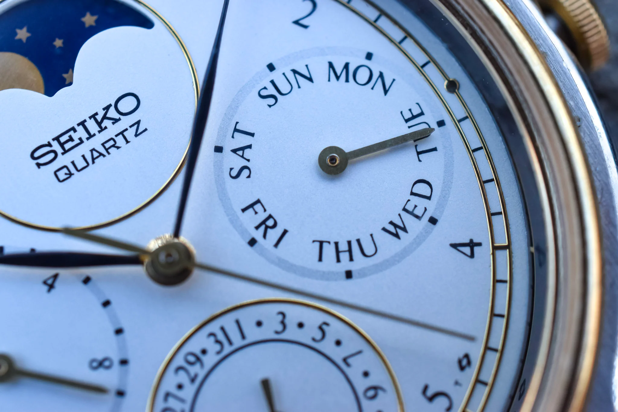 1988 Seiko Moonphase Calendar Shrouded Lugs - Image 5