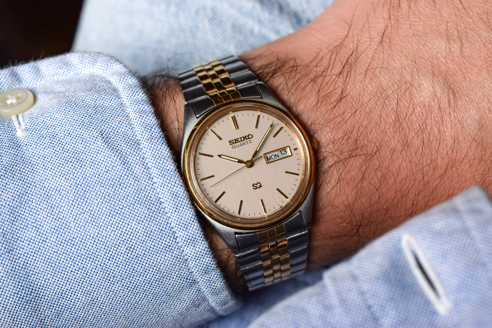 1988 Seiko SQ Ghost Dial Day-Date - Image 2
