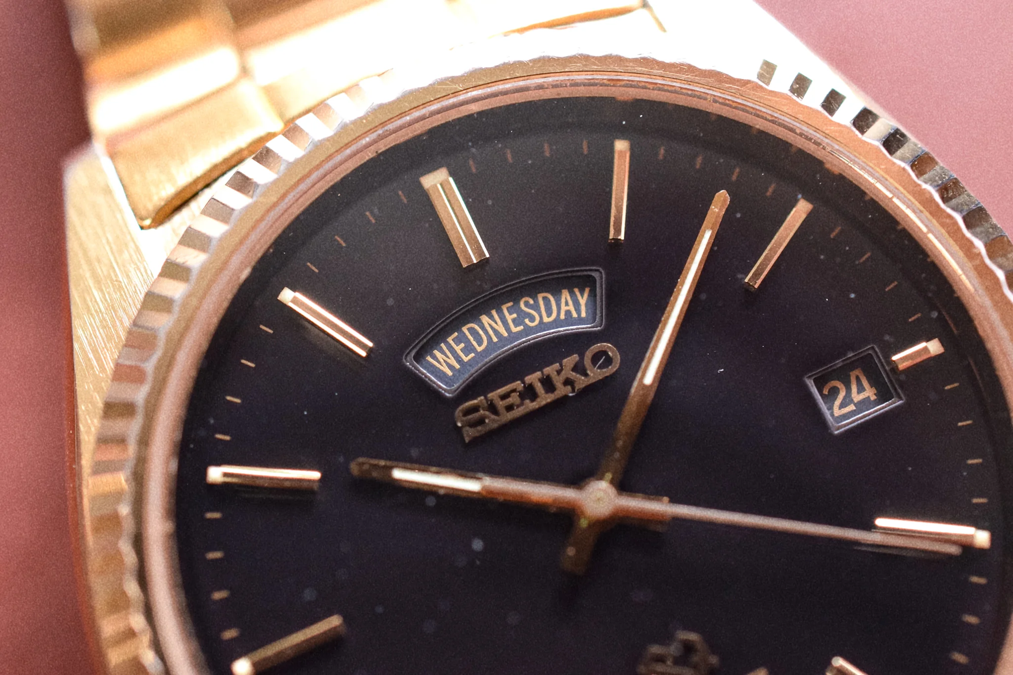 1988 Seiko SQ Gilt Dial Day-Date "President" - Image 4
