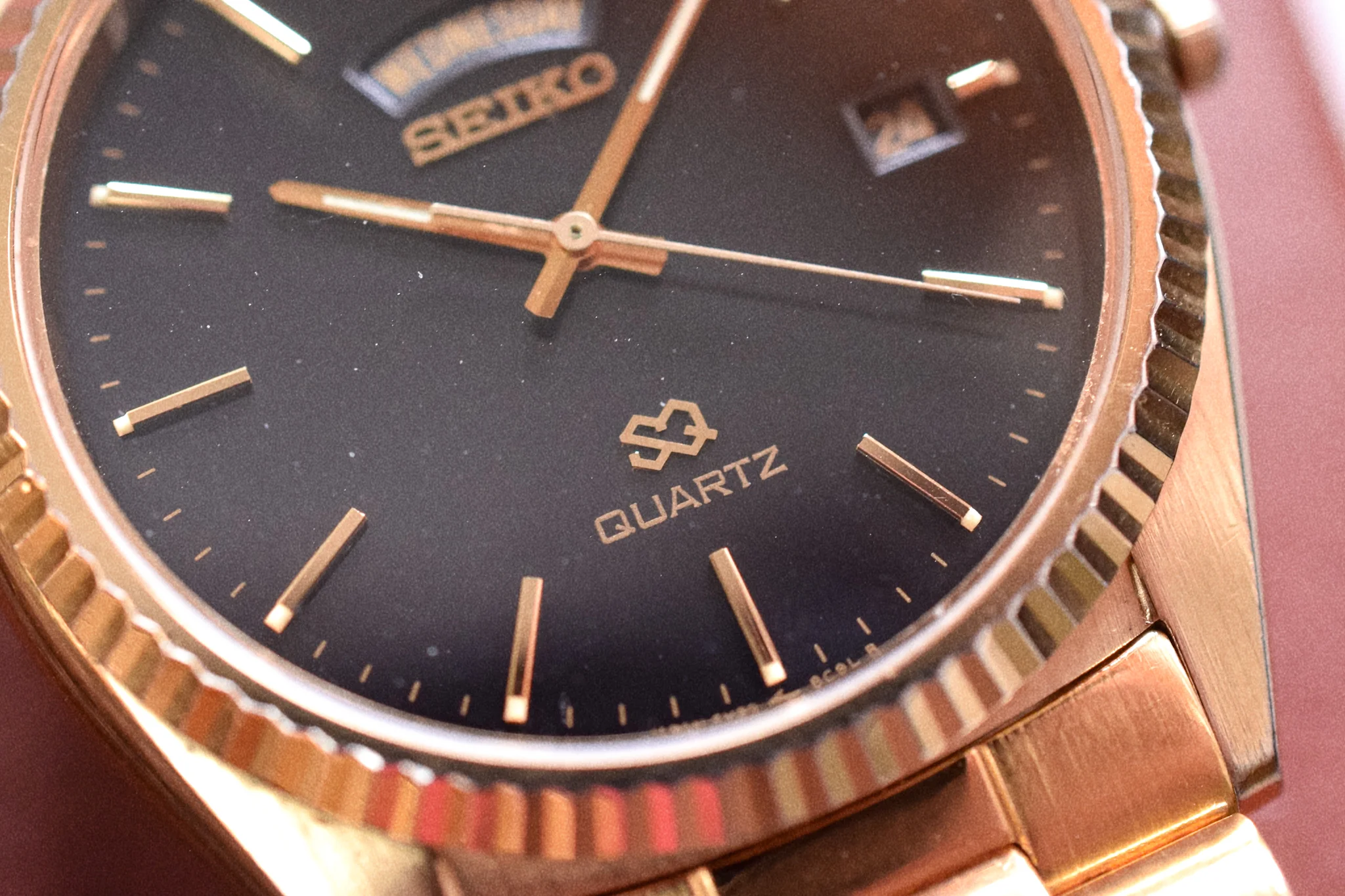 1988 Seiko SQ Gilt Dial Day-Date "President" - Image 5