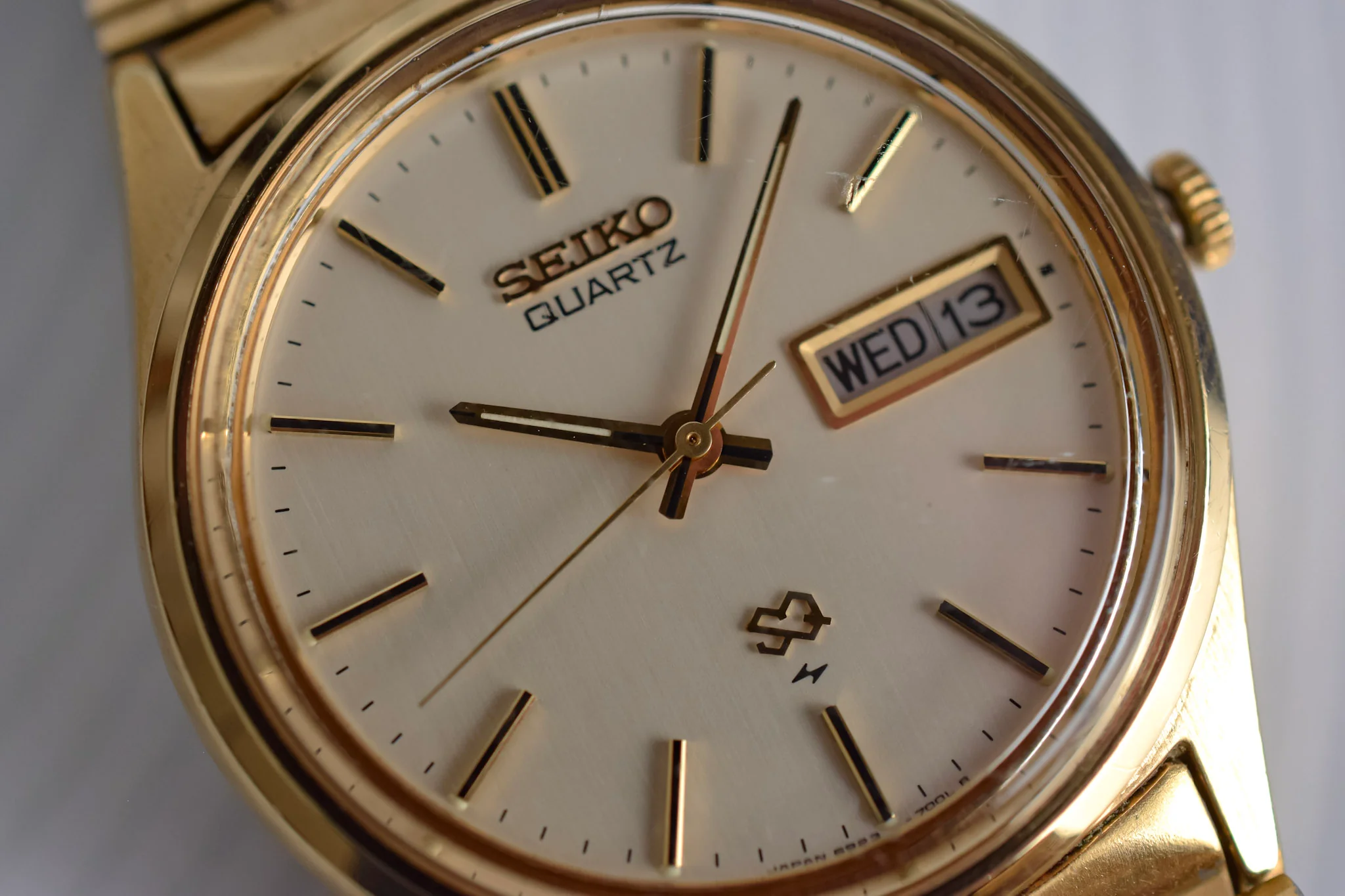 1984 Seiko SQ Gold Tone Day-Date - Image 3