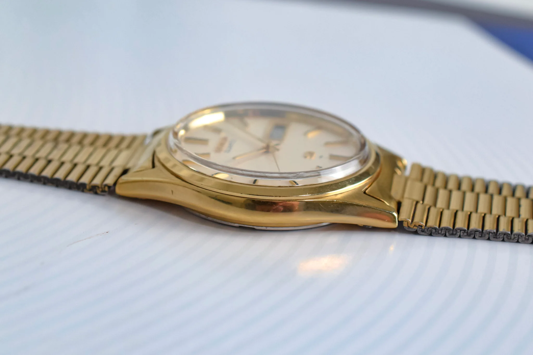 1984 Seiko SQ Gold Tone Day-Date - Image 5