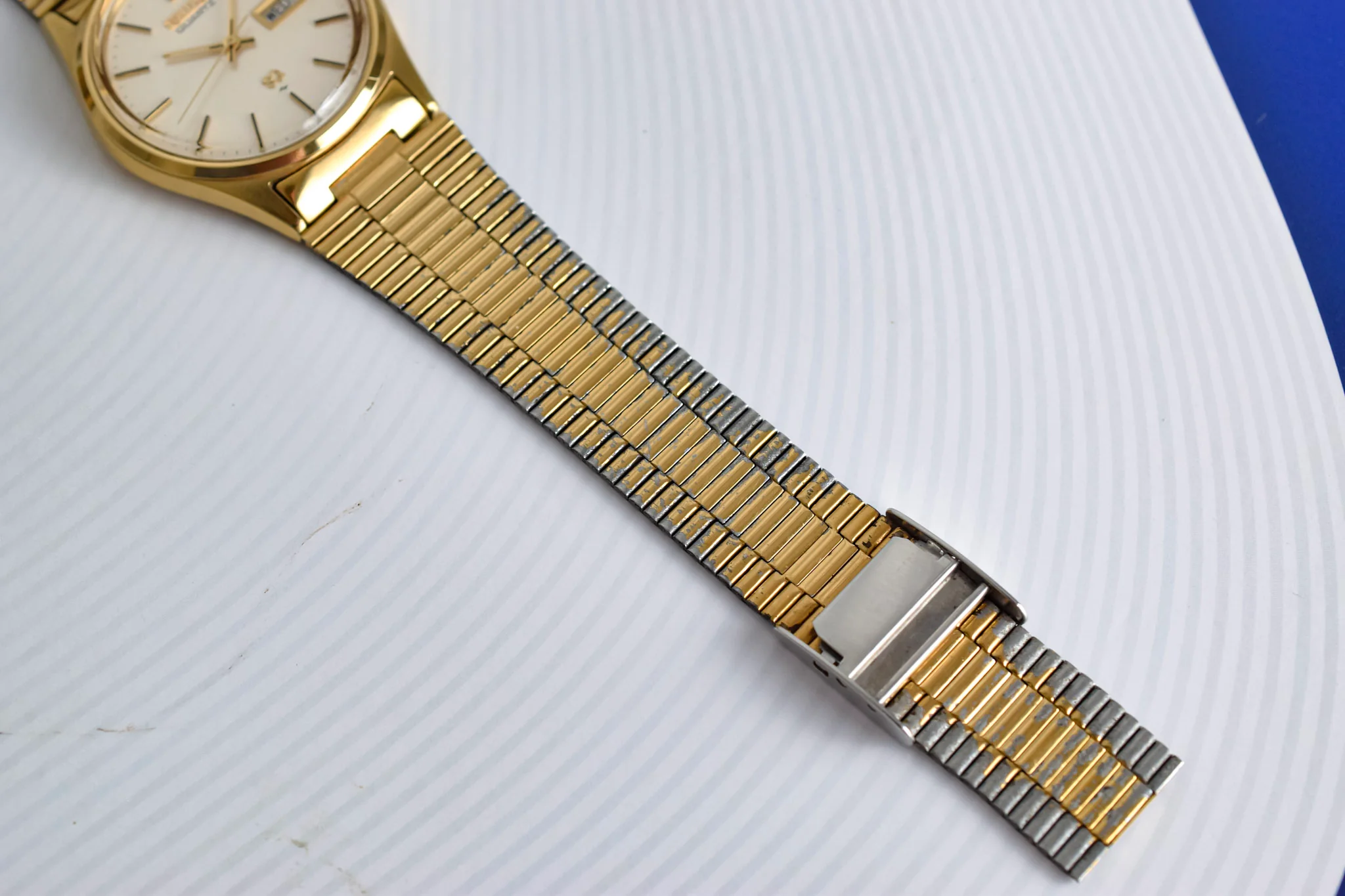 1984 Seiko SQ Gold Tone Day-Date - Image 8