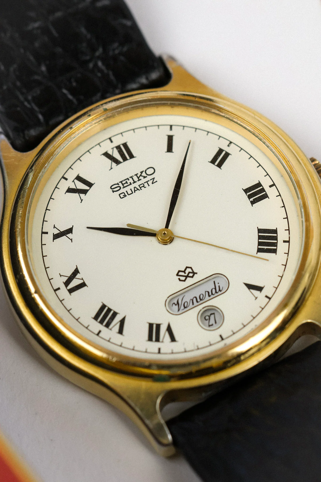 1988 Seiko SQ Roman Script Day-Date (Italian Days of the Week) - Image 7