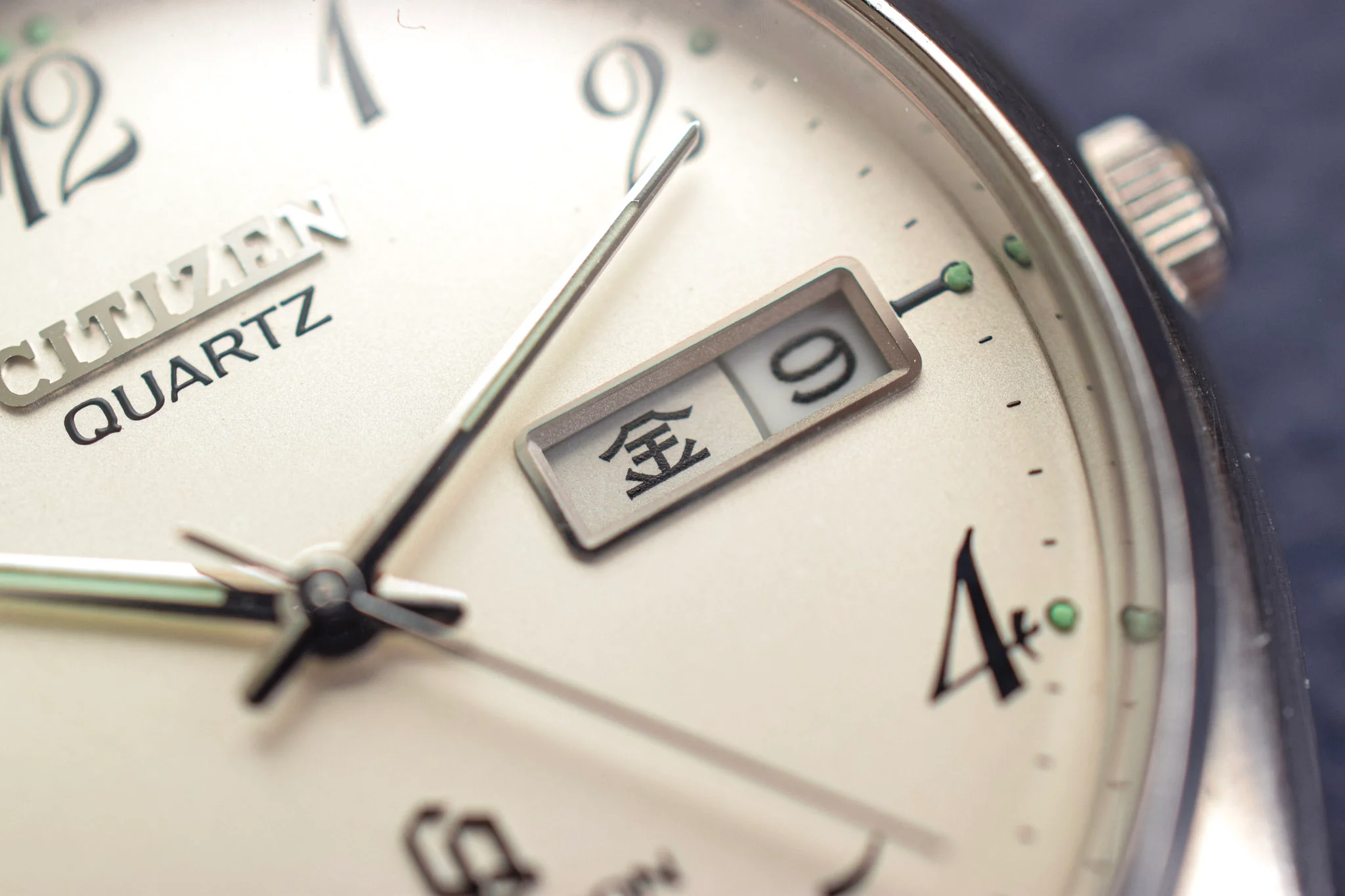 1989 Citizen CQ Crystron Kanji Day-Date - Image 3