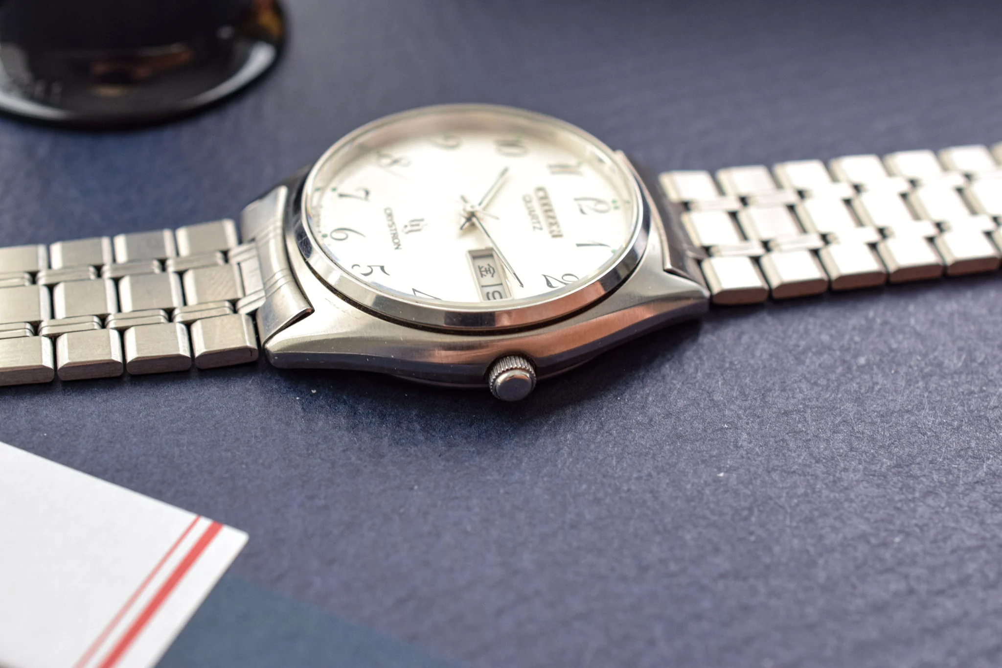 1989 Citizen CQ Crystron Kanji Day-Date - Image 4